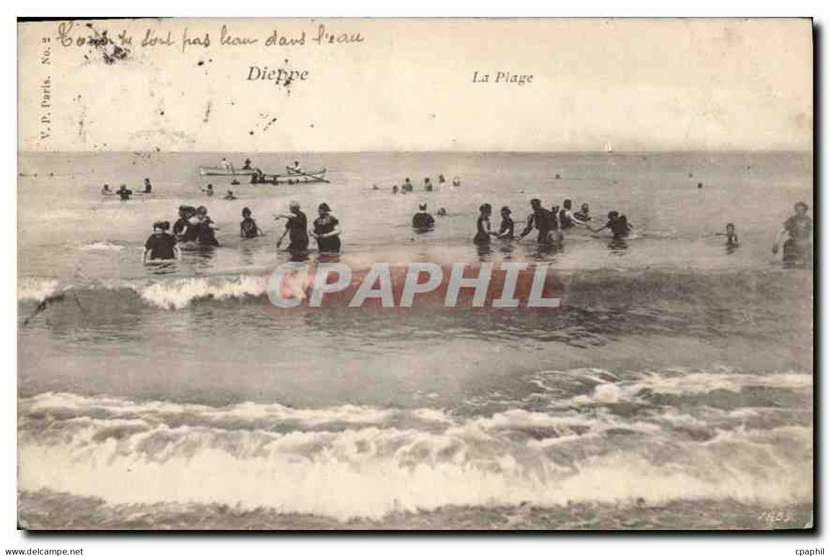 CPA Dieppe la plage