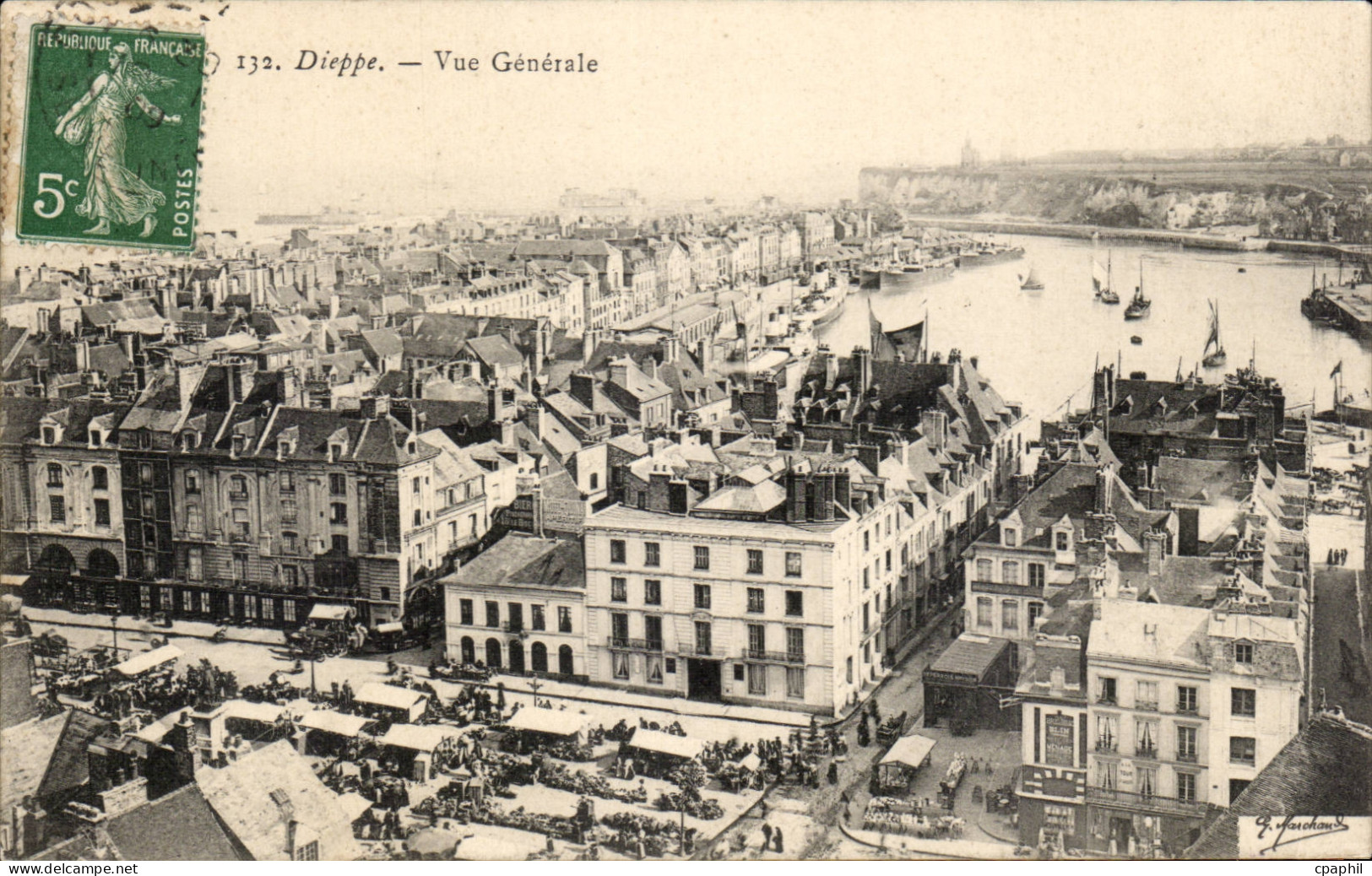 CPA Dieppe Vue generale