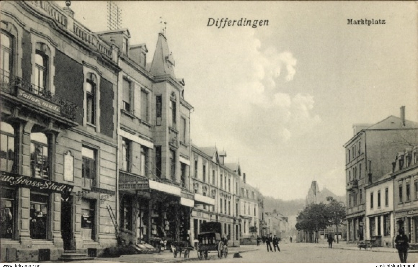 CPA Differdange Differdingen Luxembourg, Marktplatz