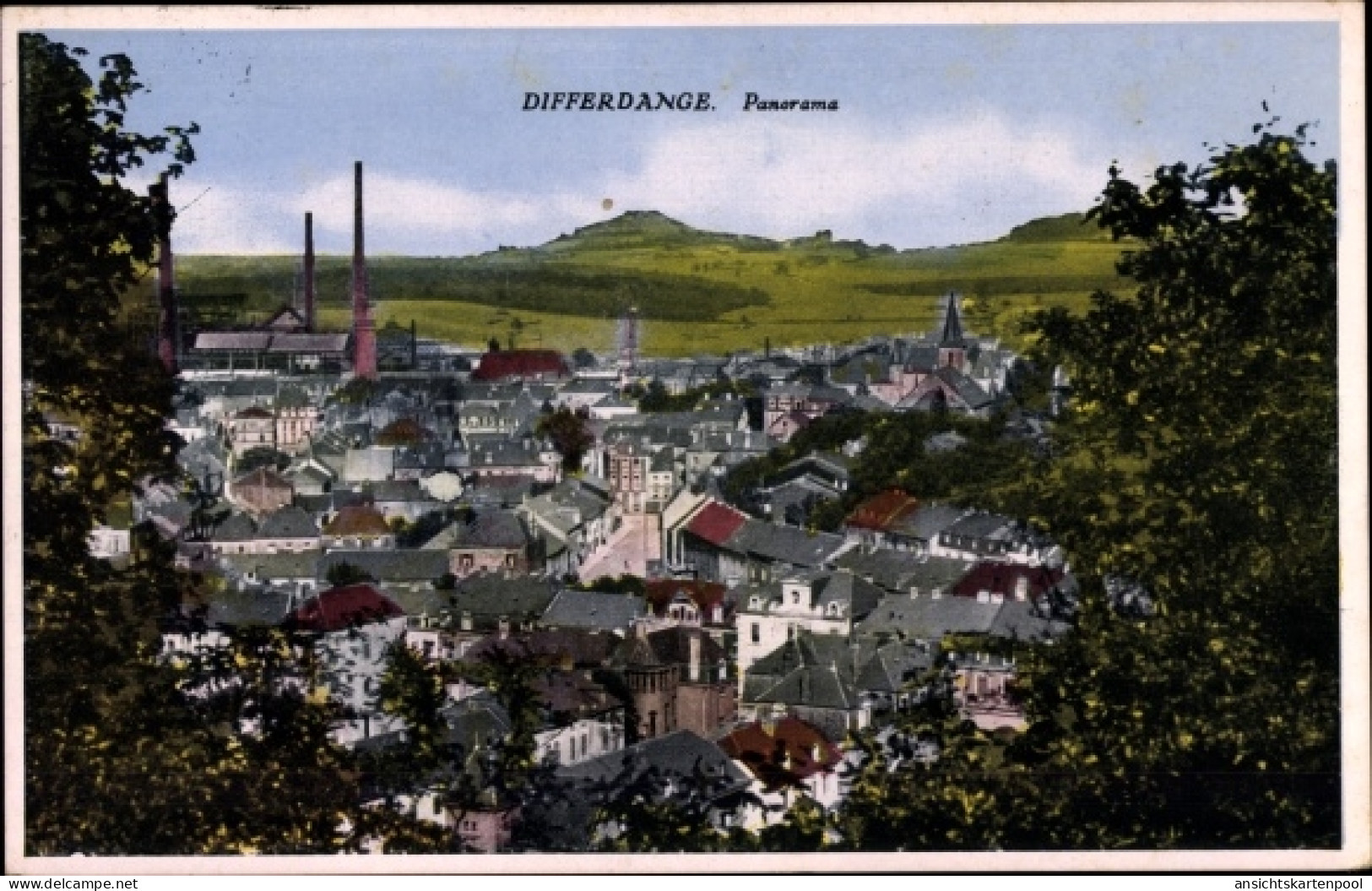 CPA Differdange Differdingen Luxemburg, Panorama