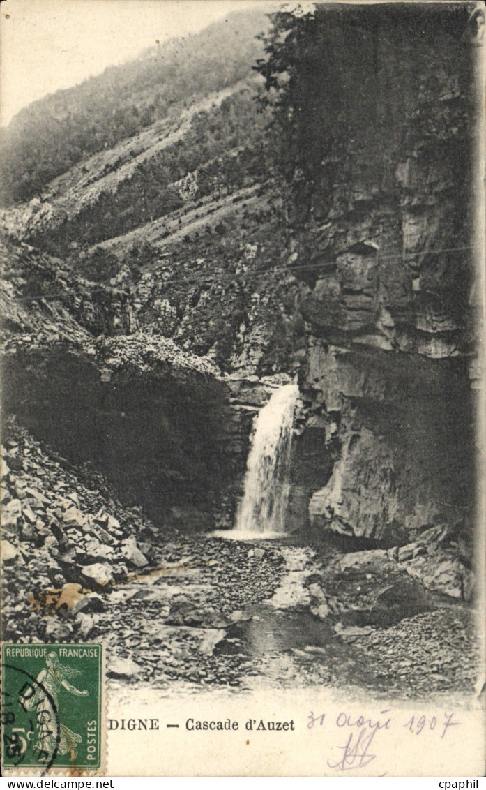 CPA Digne Cascade D'Auzet