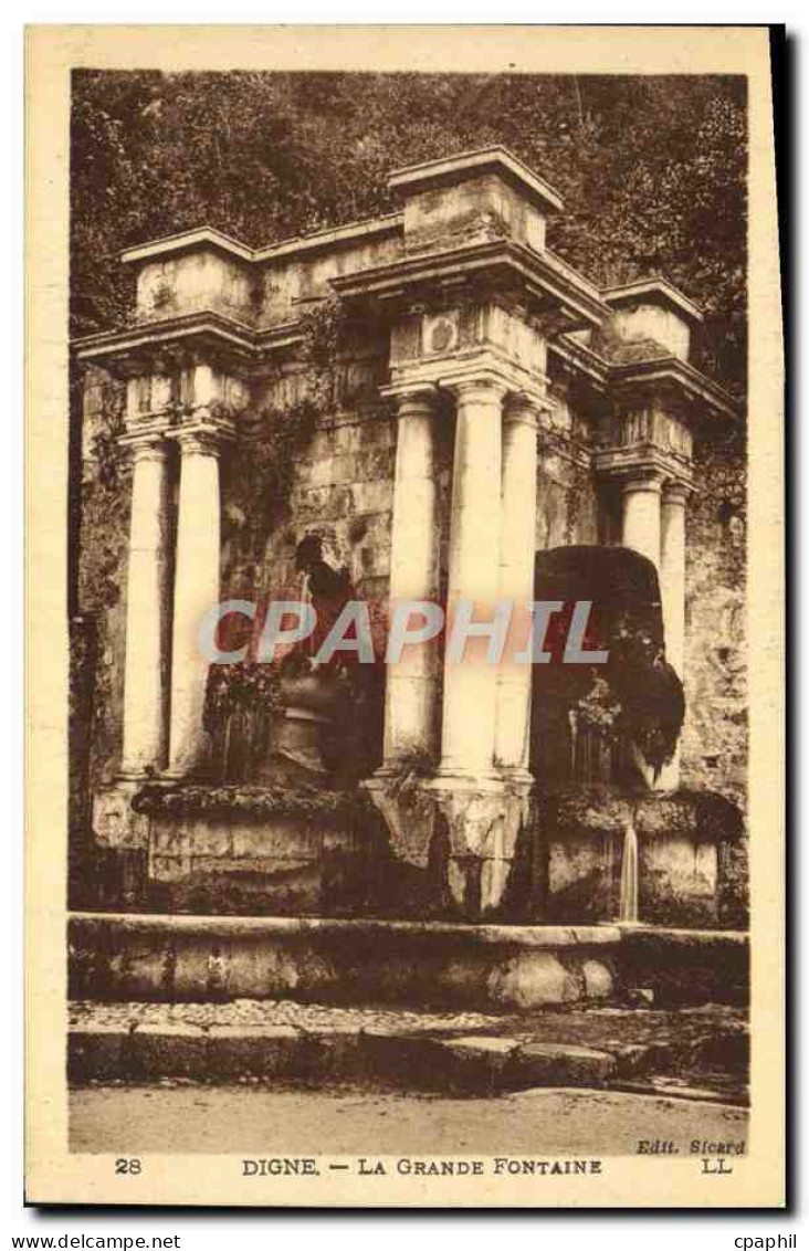 CPA Digne La Grande Fontaine