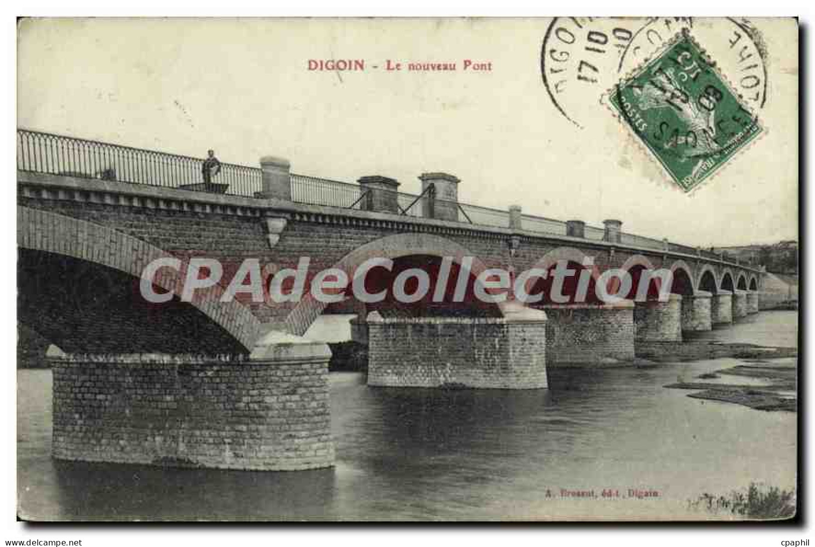 CPA Digoin Le nouveau Pont