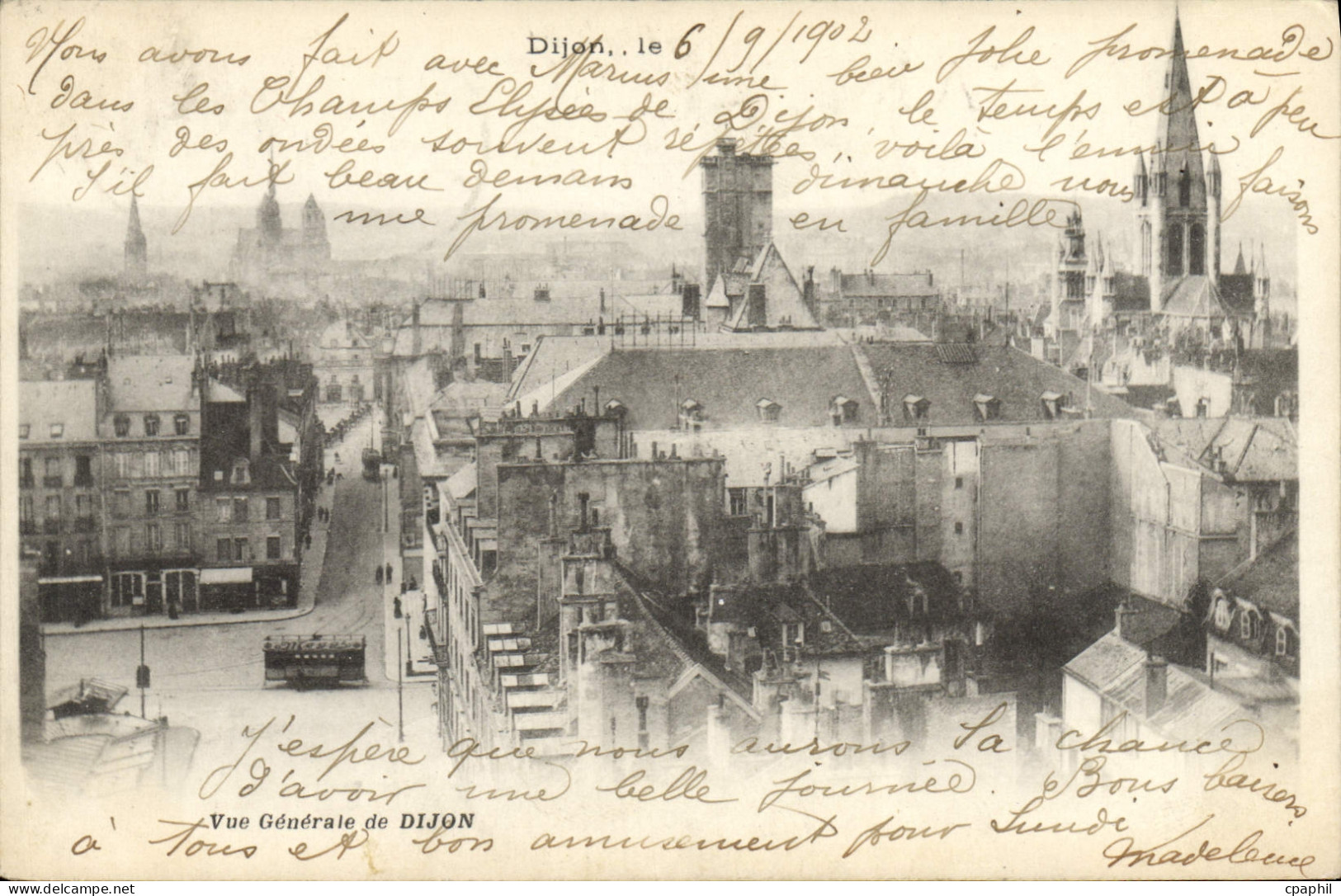 CPA Dijon vue generale de Dijon