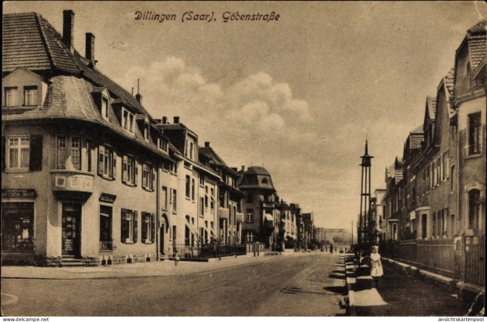 CPA Dillingen im Kreis Saarlouis, Göbenstraße, Geschäft