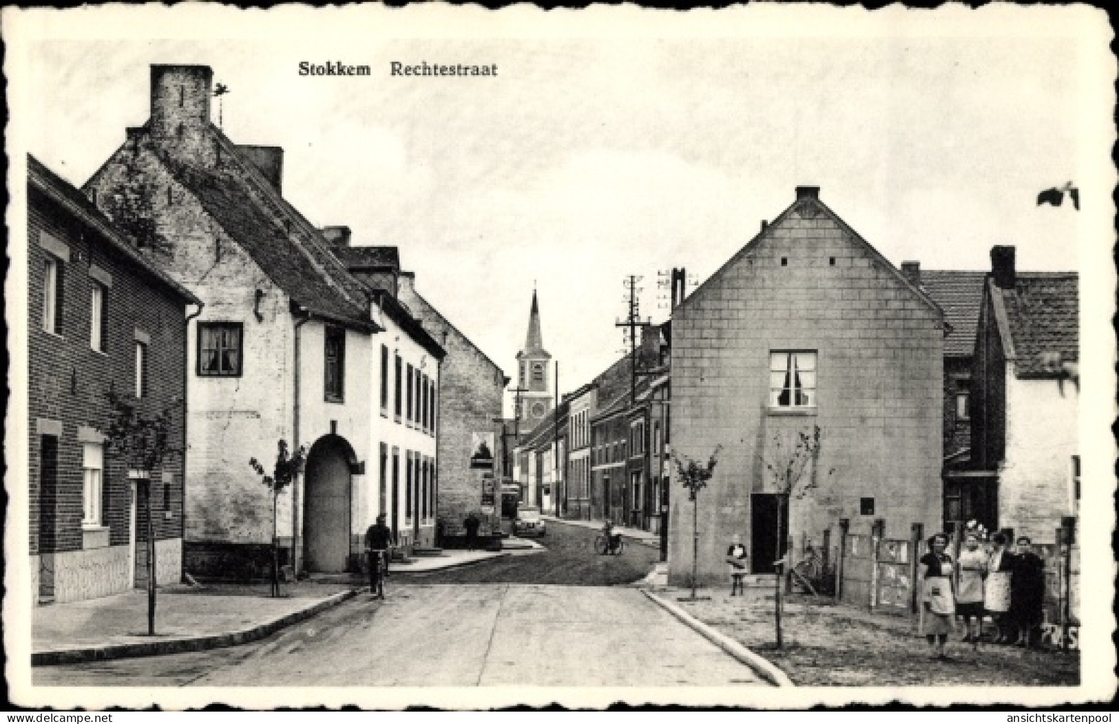 CPA Dilsen Stokkem Flandern Limburg, Rechtestraat