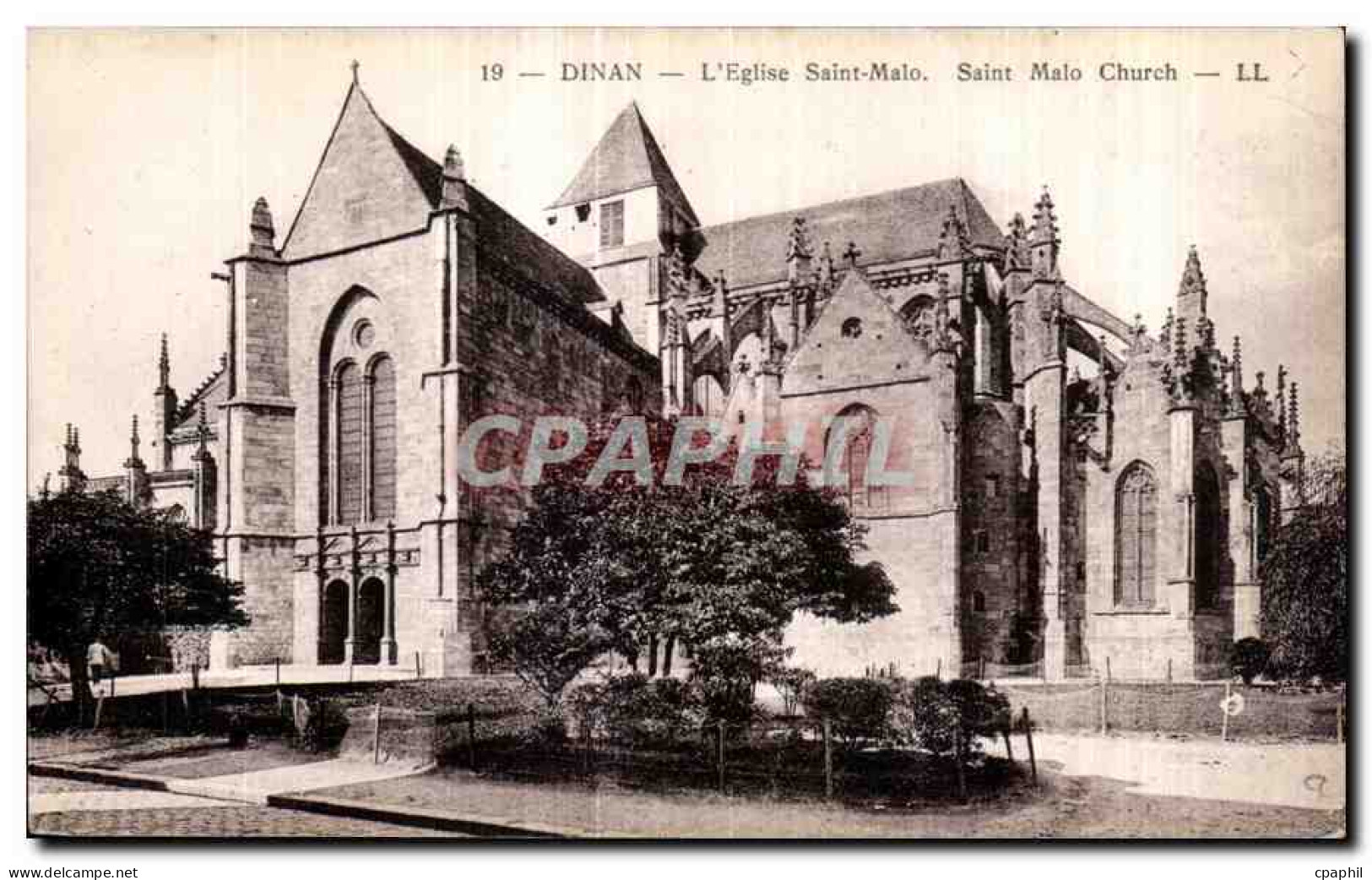 CPA Dinan L Eglise Saint Malo saint Malo church