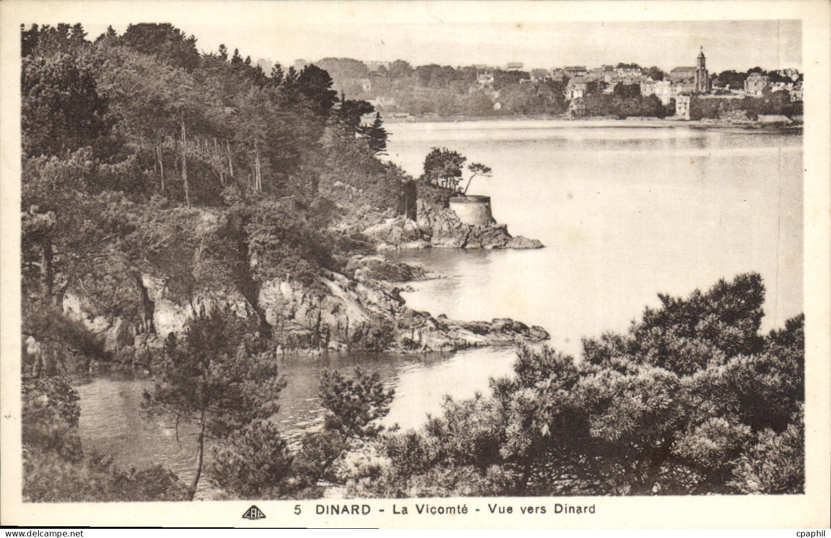 CPA Dinard La Vicomte Vue vers Dinard