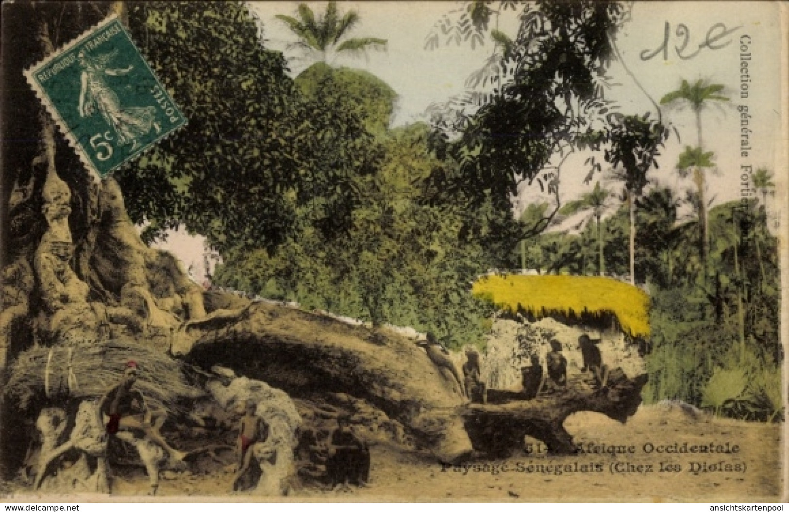 CPA Diola Senegal, Szenen aus Diolas, Menschen, Natur, Kolonialzeit