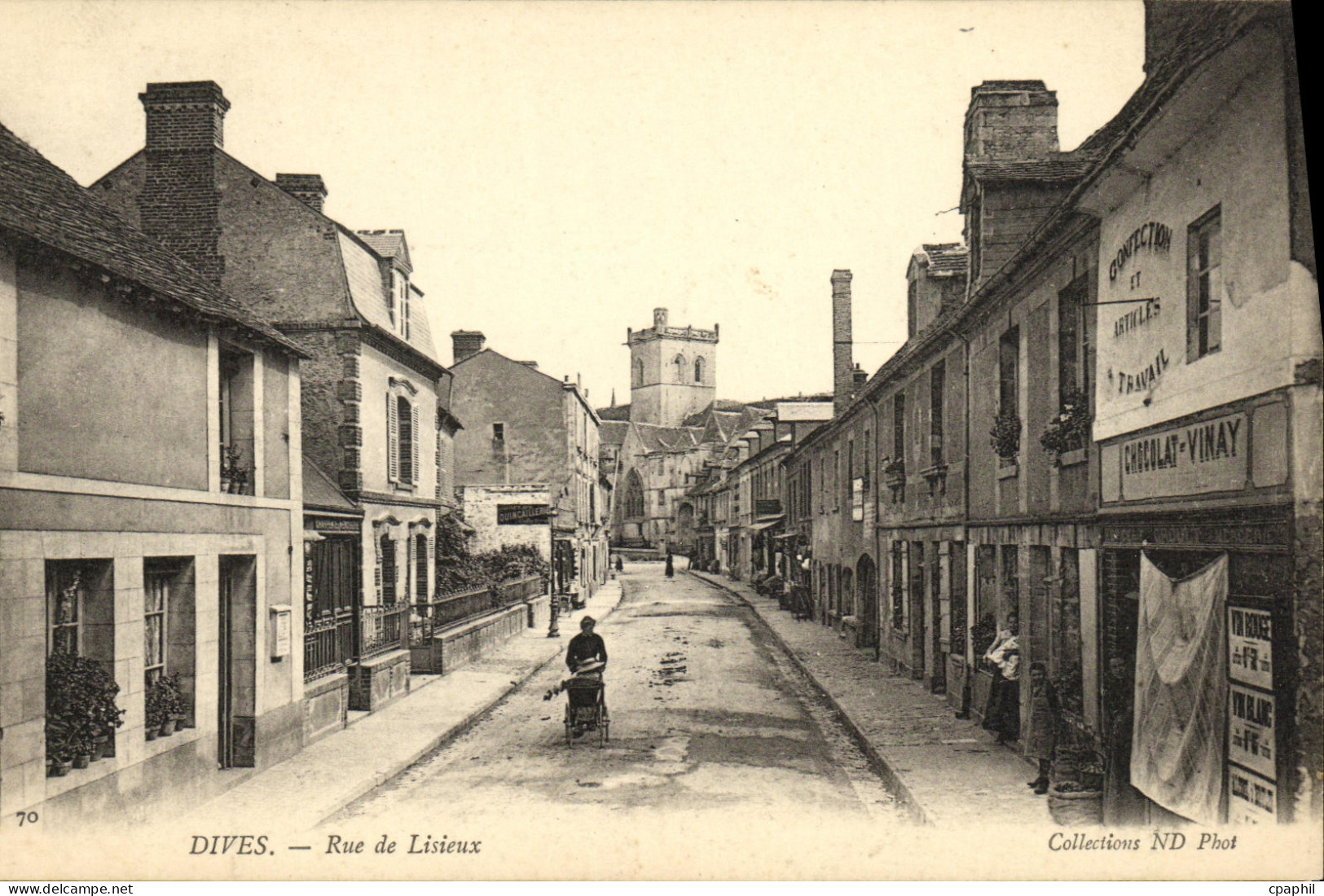 CPA Dives Rue de Lisieux