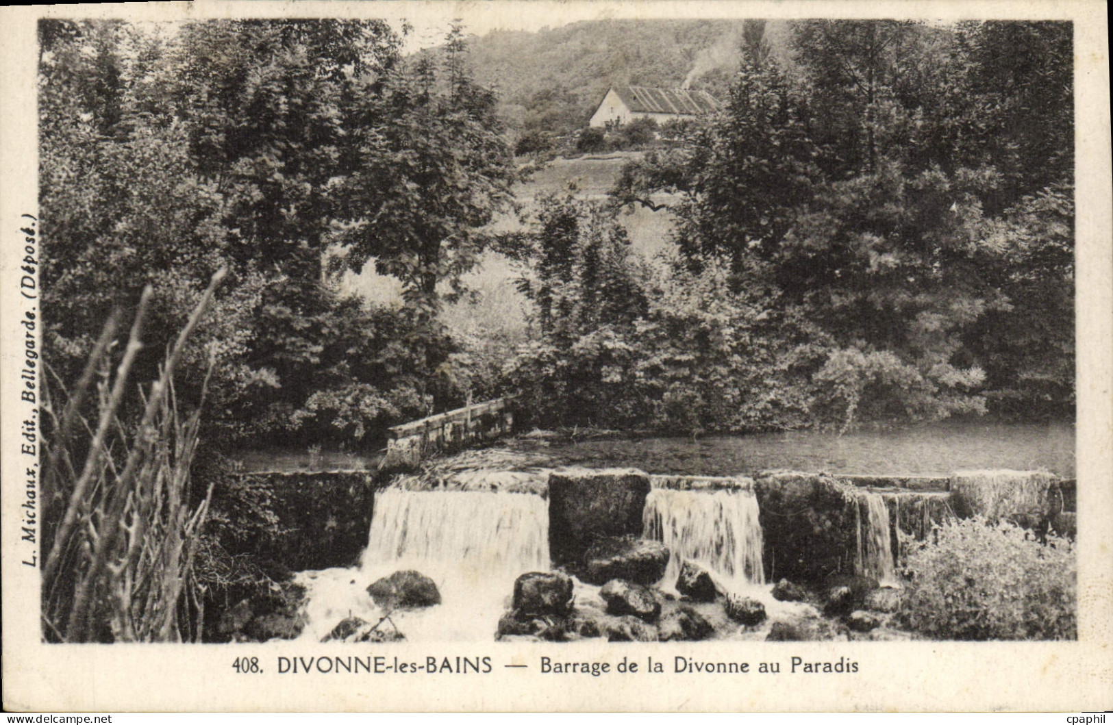 CPA Divonne les Bains Barrage de la Divonne au Paradis