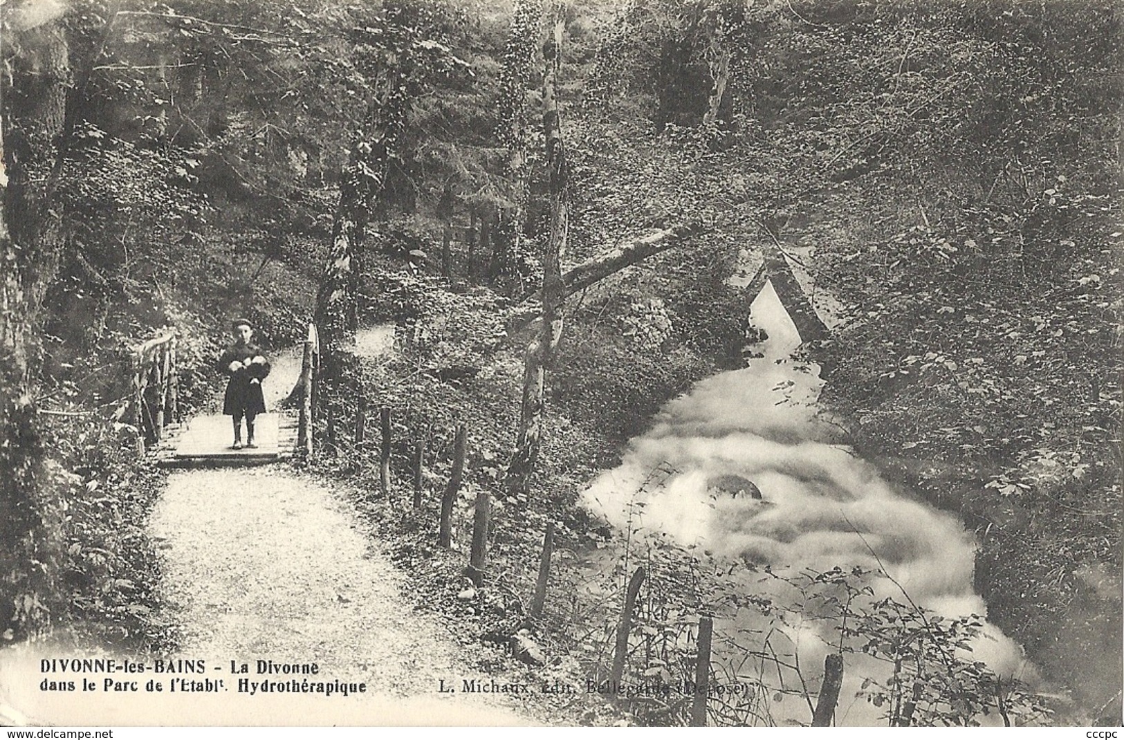 CPA Divonne-les-Bains La Divonne Dans le Parc de l'Etablissement Hydrothérapique