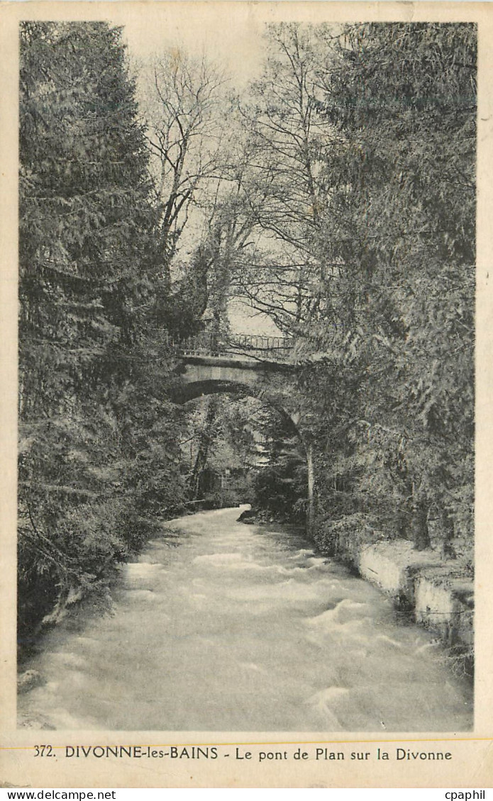 CPA Divonne les Bains Le Pont De Plan sur La Divonne
