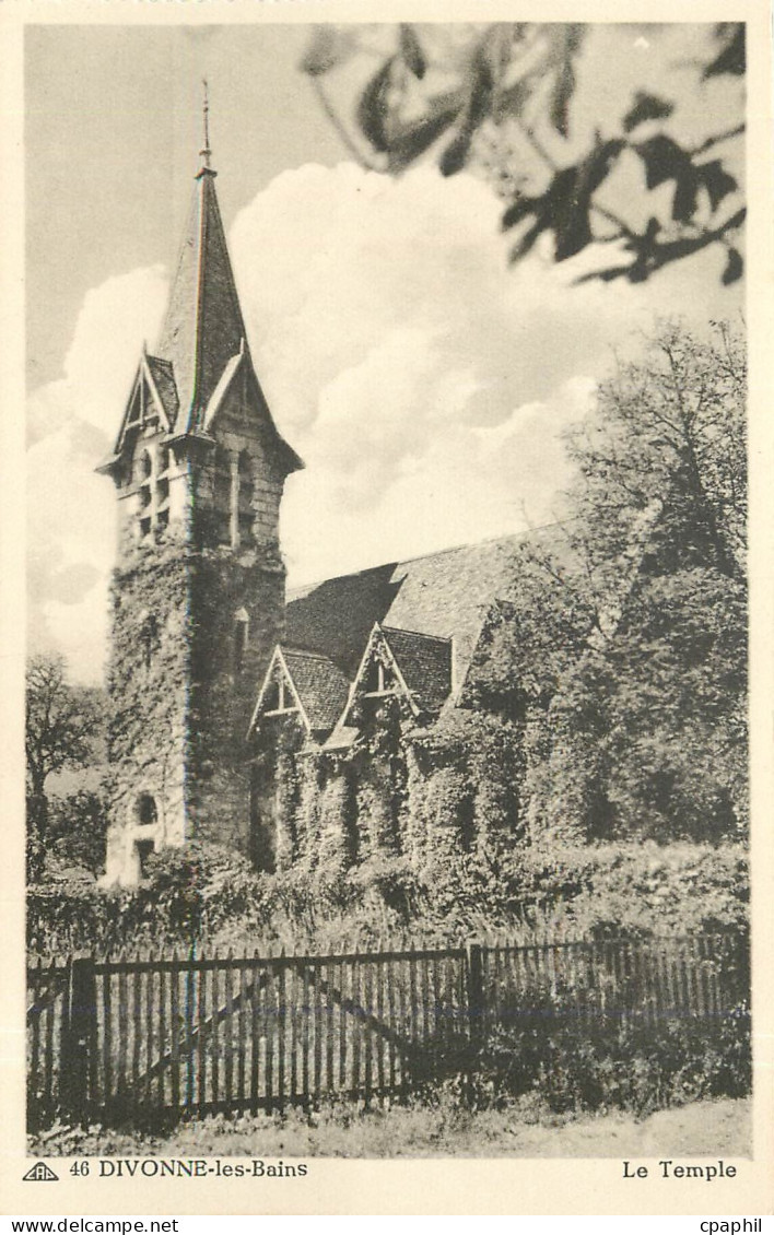 CPA Divonne les Bains Le Temple