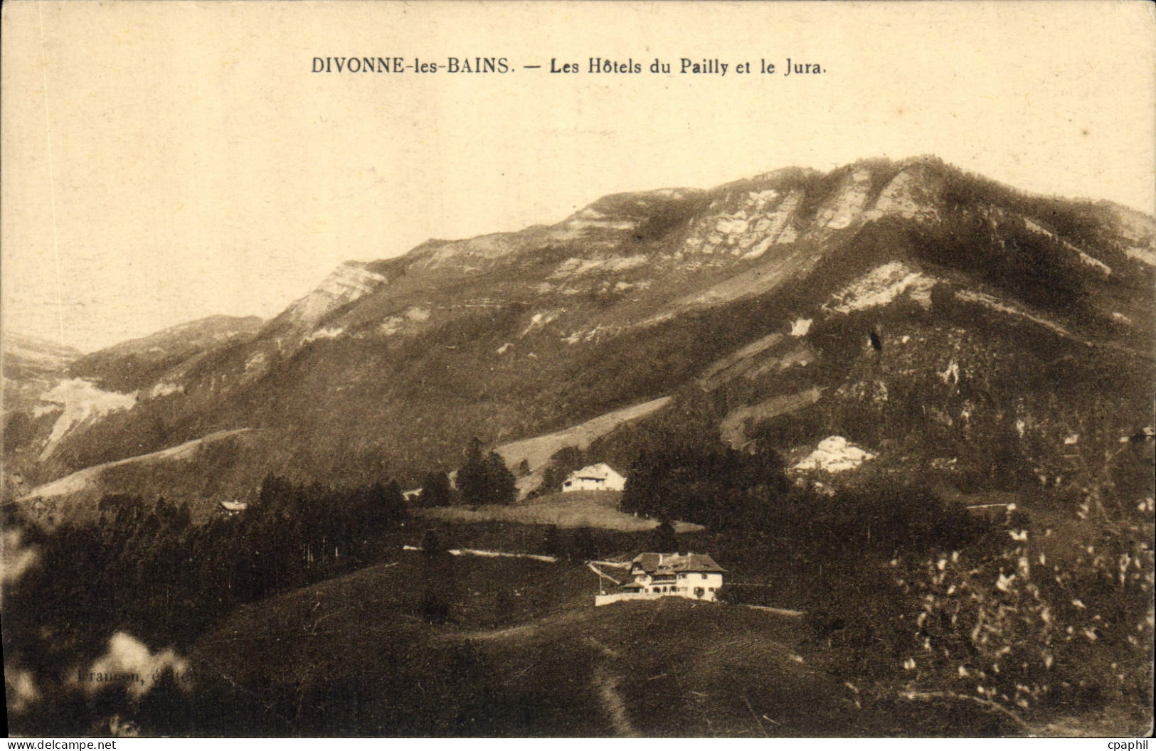 CPA Divonne les Bains Les Hotels du Pailly et le Jura