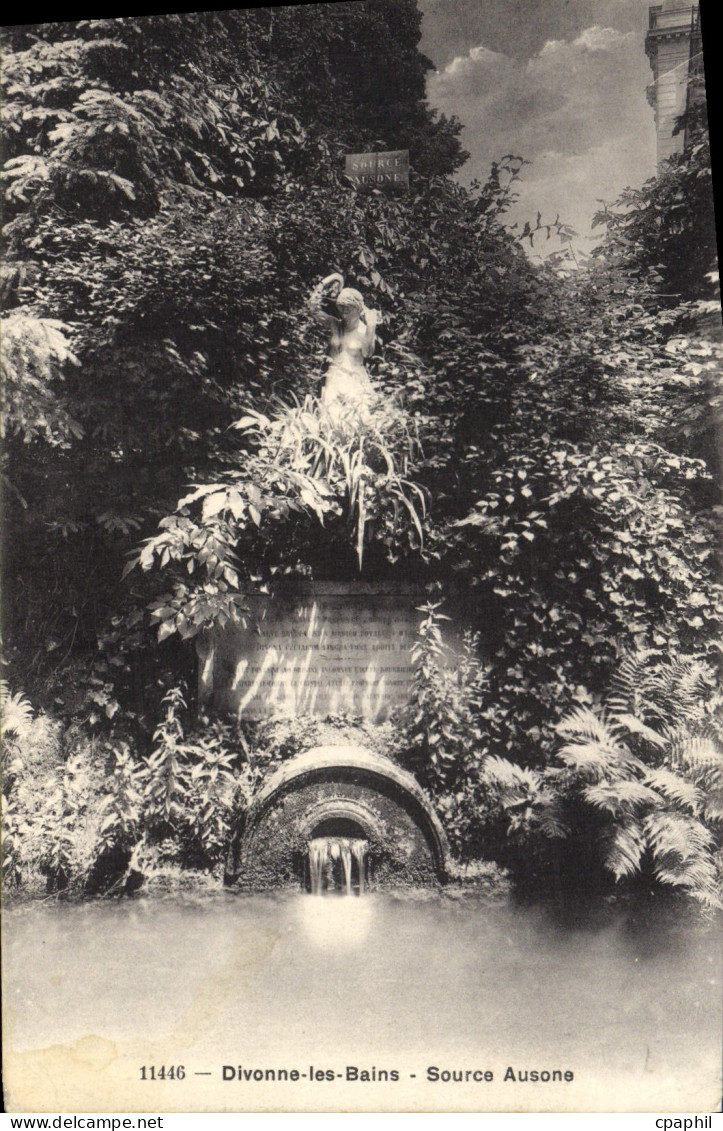 CPA Divonne Les Bains Source Ausone