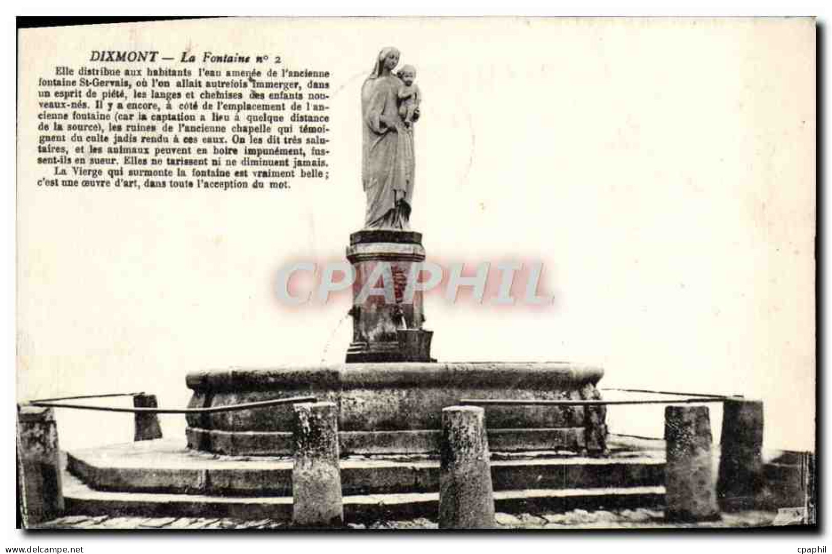 CPA Dixmont La Fontaine n°2