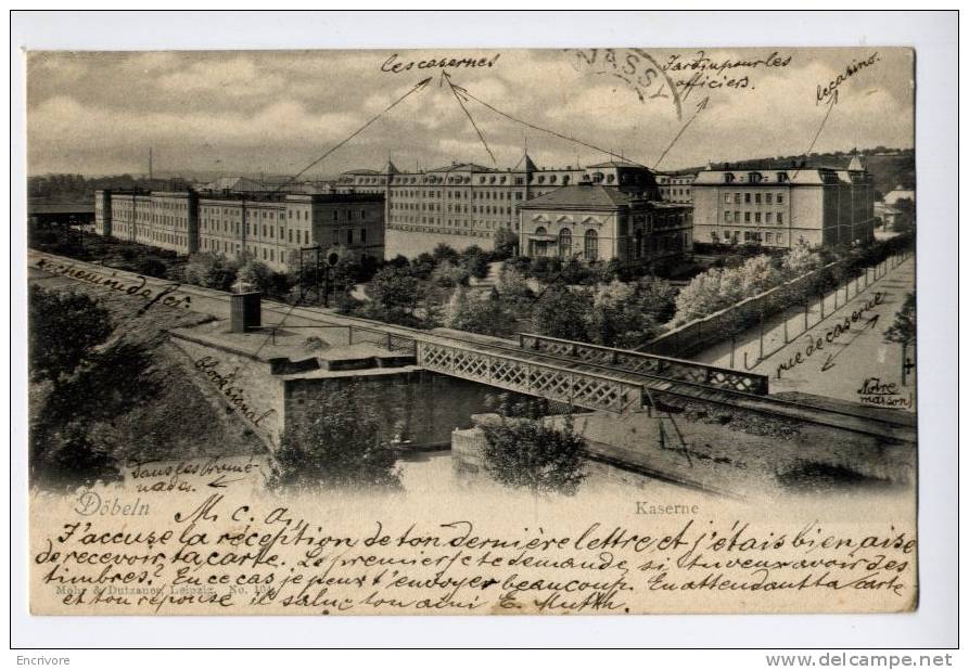 cpa DOBELN doelben Kaserne caserne -mohr dautzauen 104