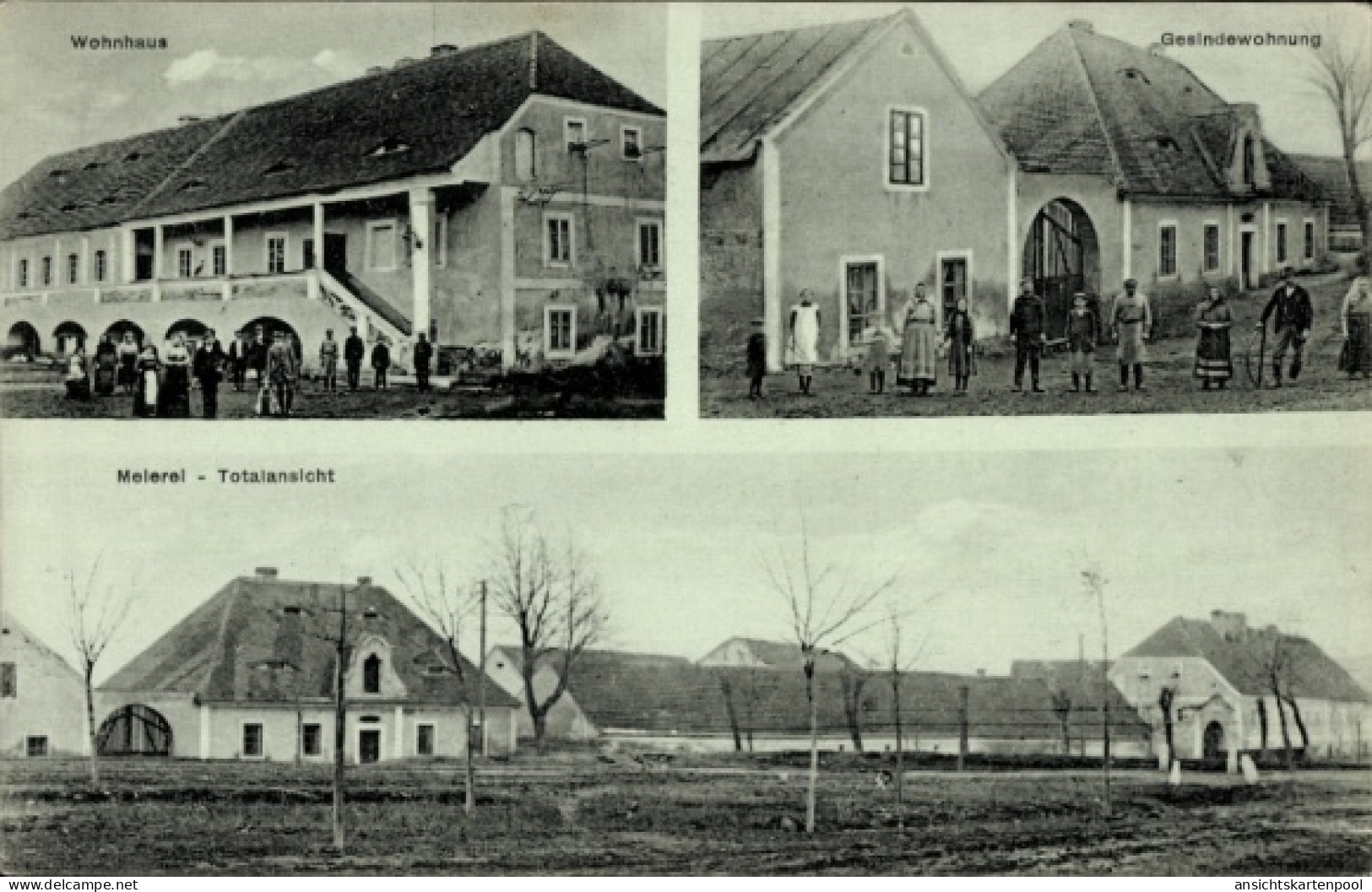 CPA Döbern Elsnig ?, Wohnhaus, Gesindewohnung, Meierei