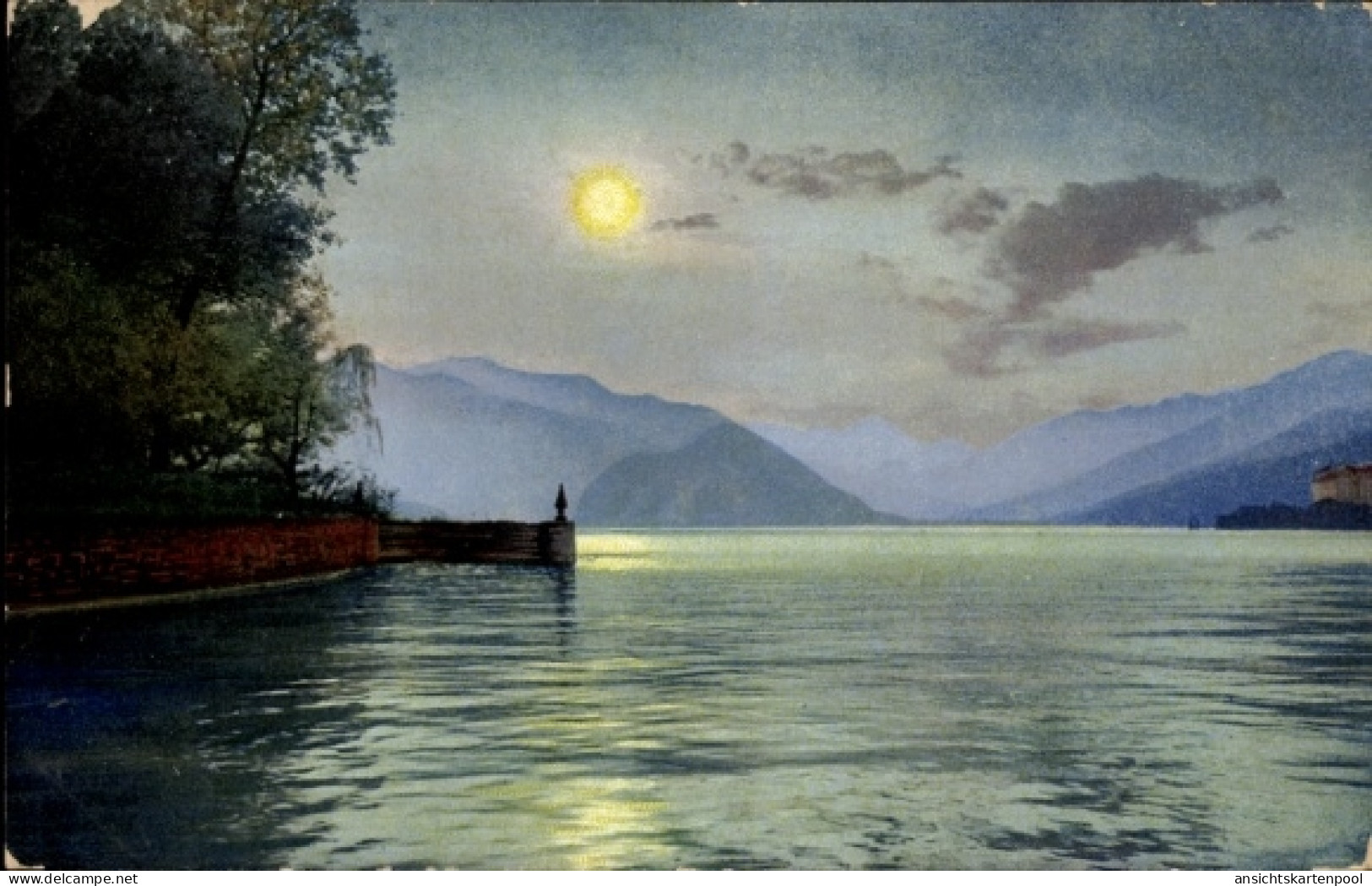 CPA Döbern in Brandenburg, Landschaft mit Wasser, Berge, Sonne, aus Döbern