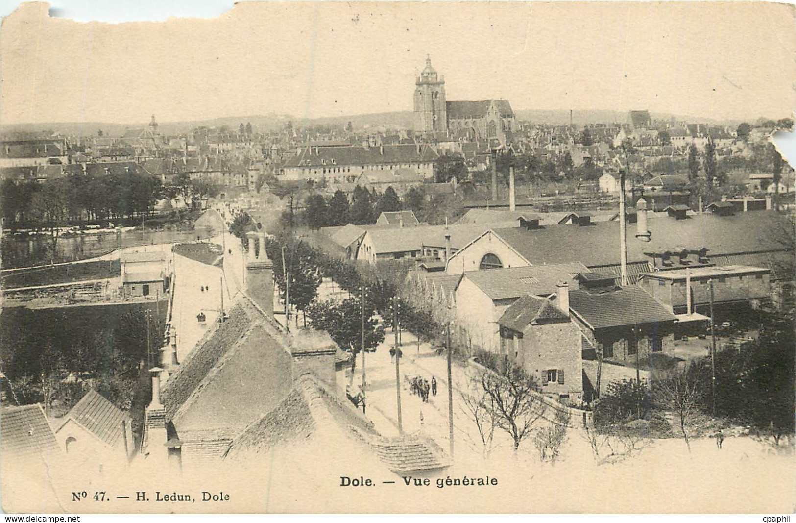 CPA Dole Vue Generale H Ledun Dole