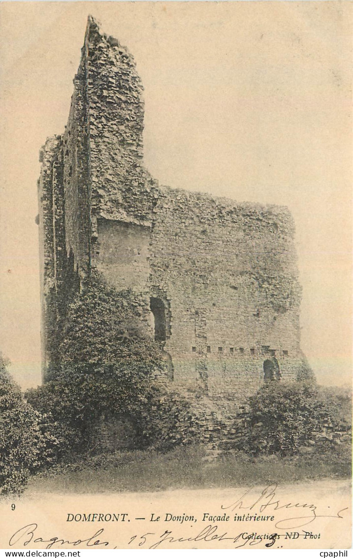 CPA Domfront Le Donjon Facade interieure