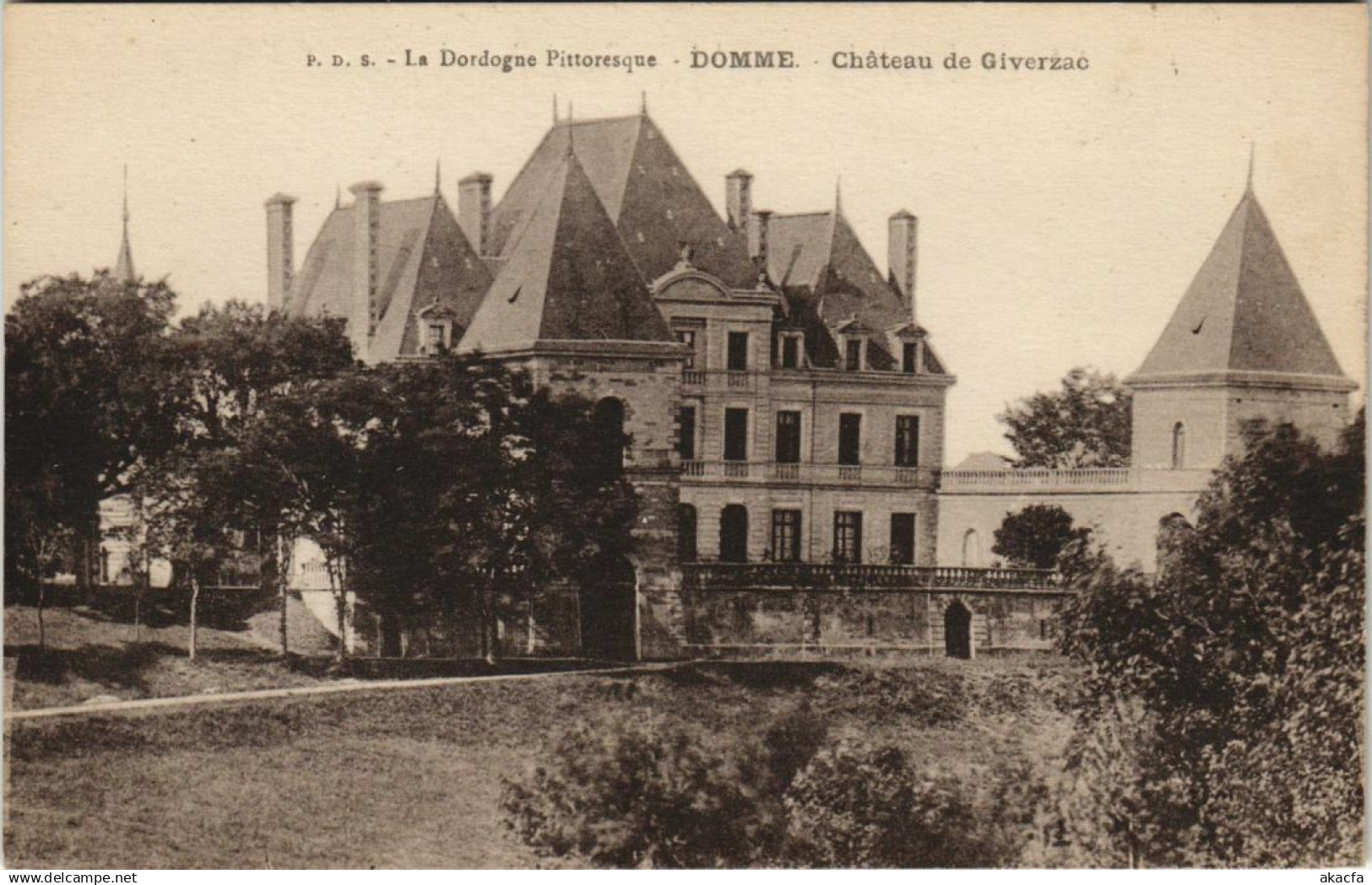 CPA Domme - Chateau de Giverzac (1081250)