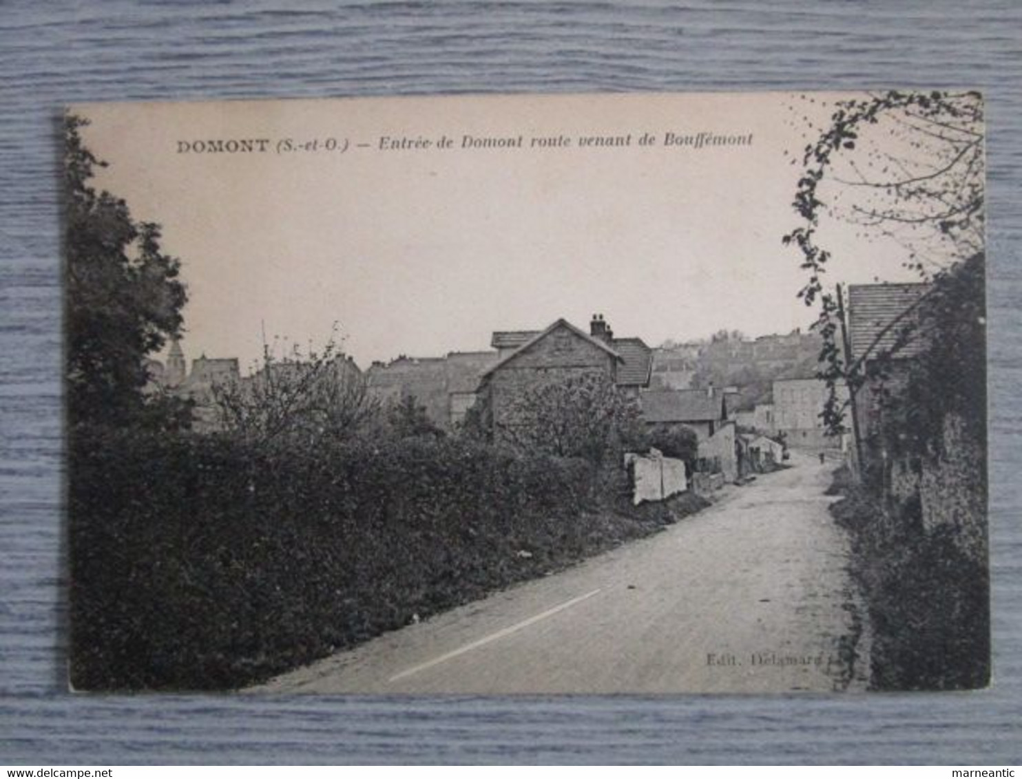 cpa Domont(95)entrée de Domont route venant de bouffémont