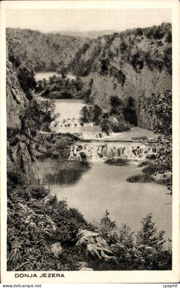 CPA Donja Jezera Les lacs de Plitvice Croatia Croatie