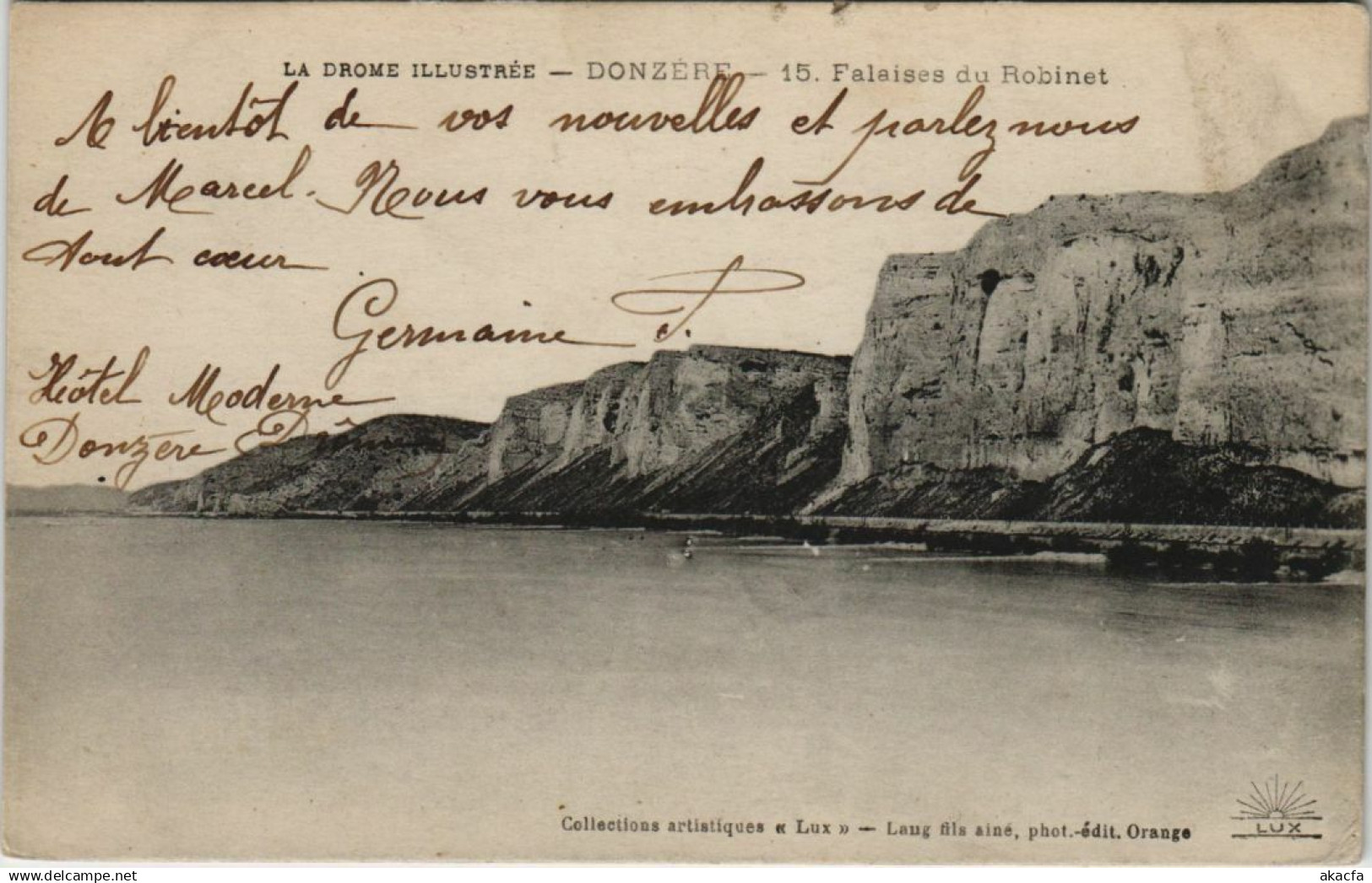CPA Donzere Falaises du Robinet FRANCE (1092615)