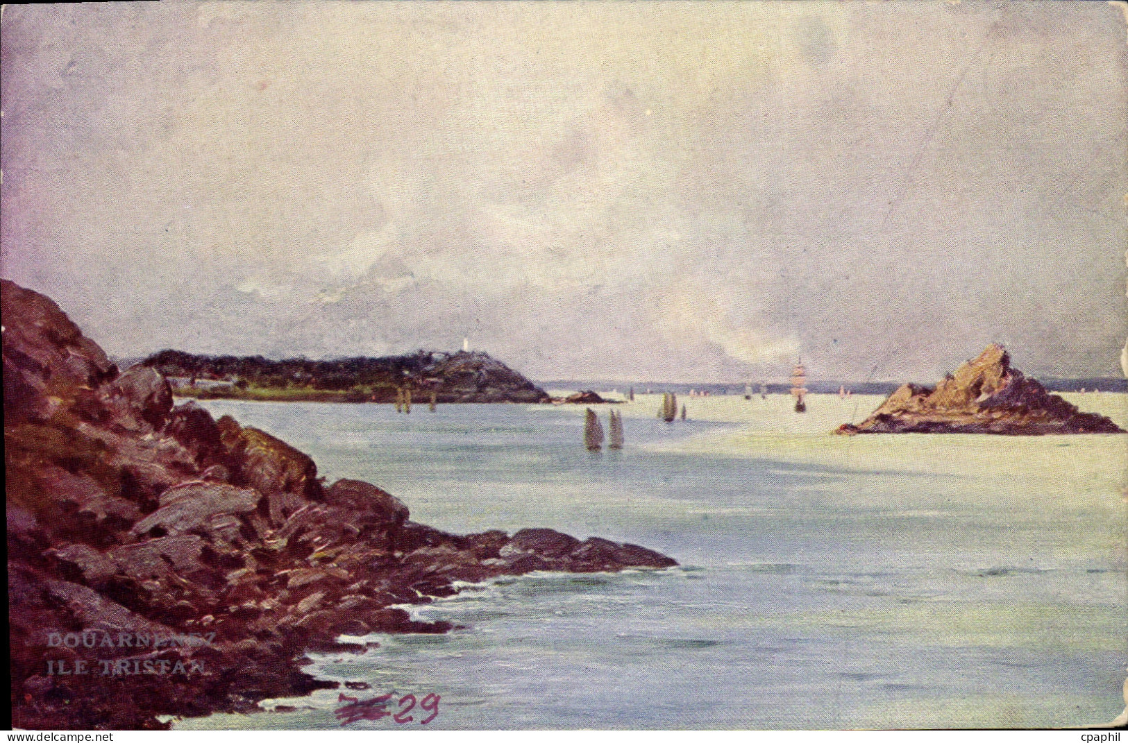 CPA Douarnenez Ile Tristan