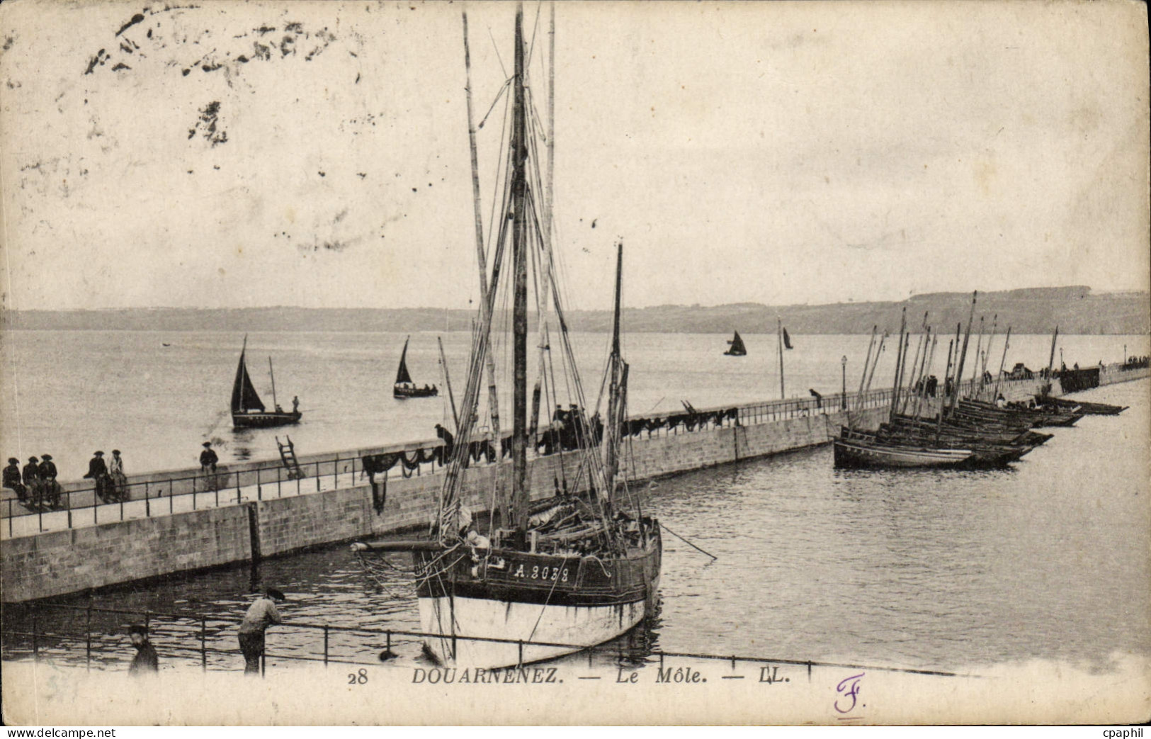 CPA Douarnenez le Mole