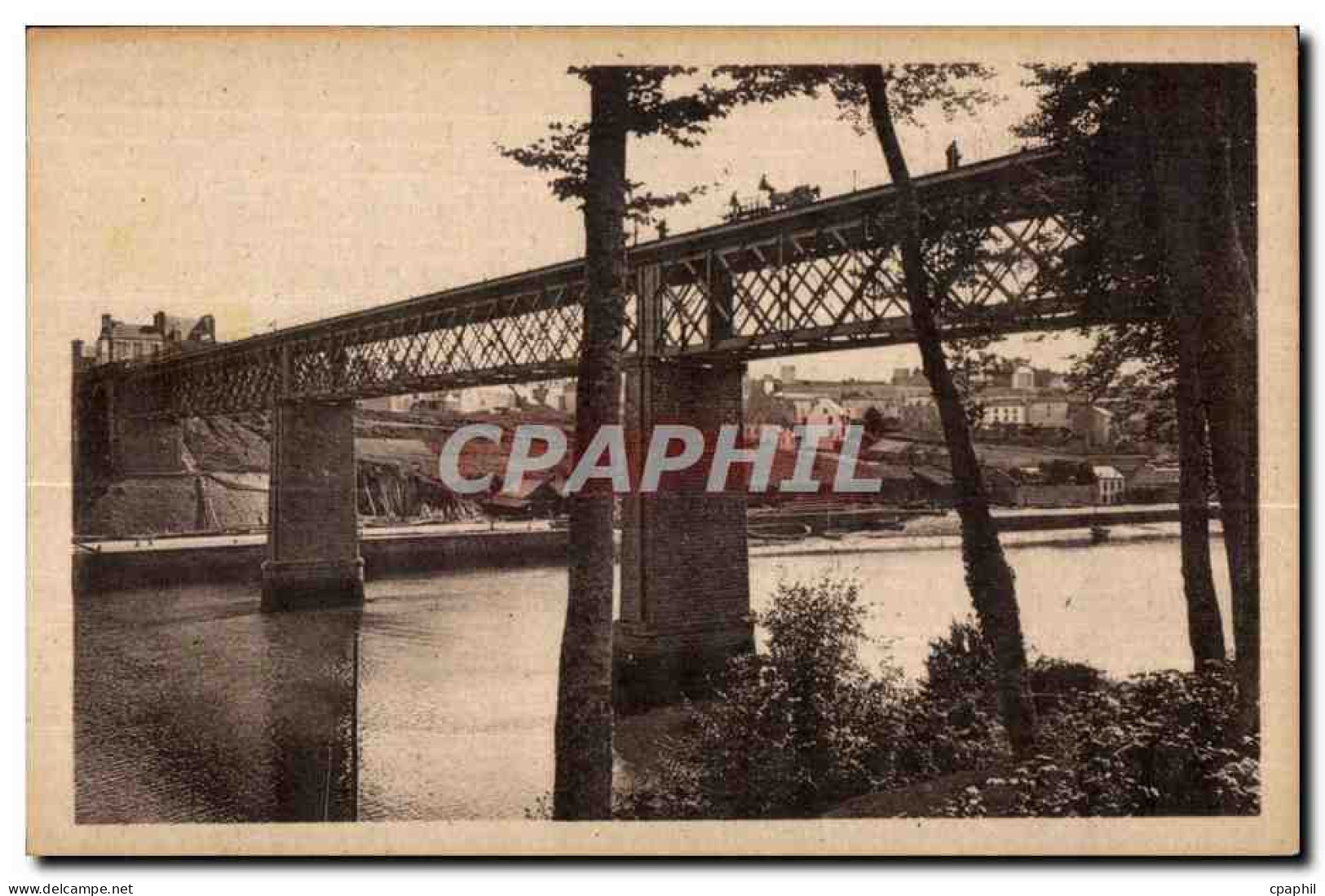 CPA Douarnenez treboul Le Grand Pont