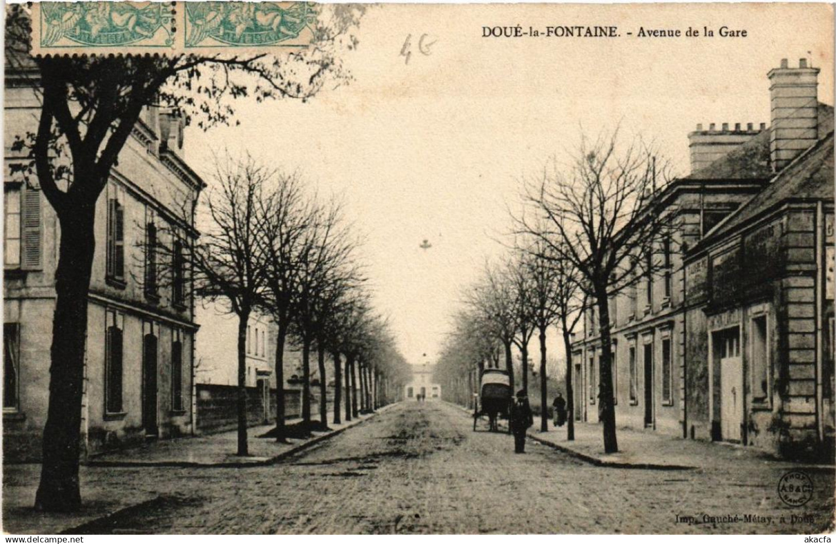 CPA DOUE-la-FONTAINE Avenue de la Gare (606340)