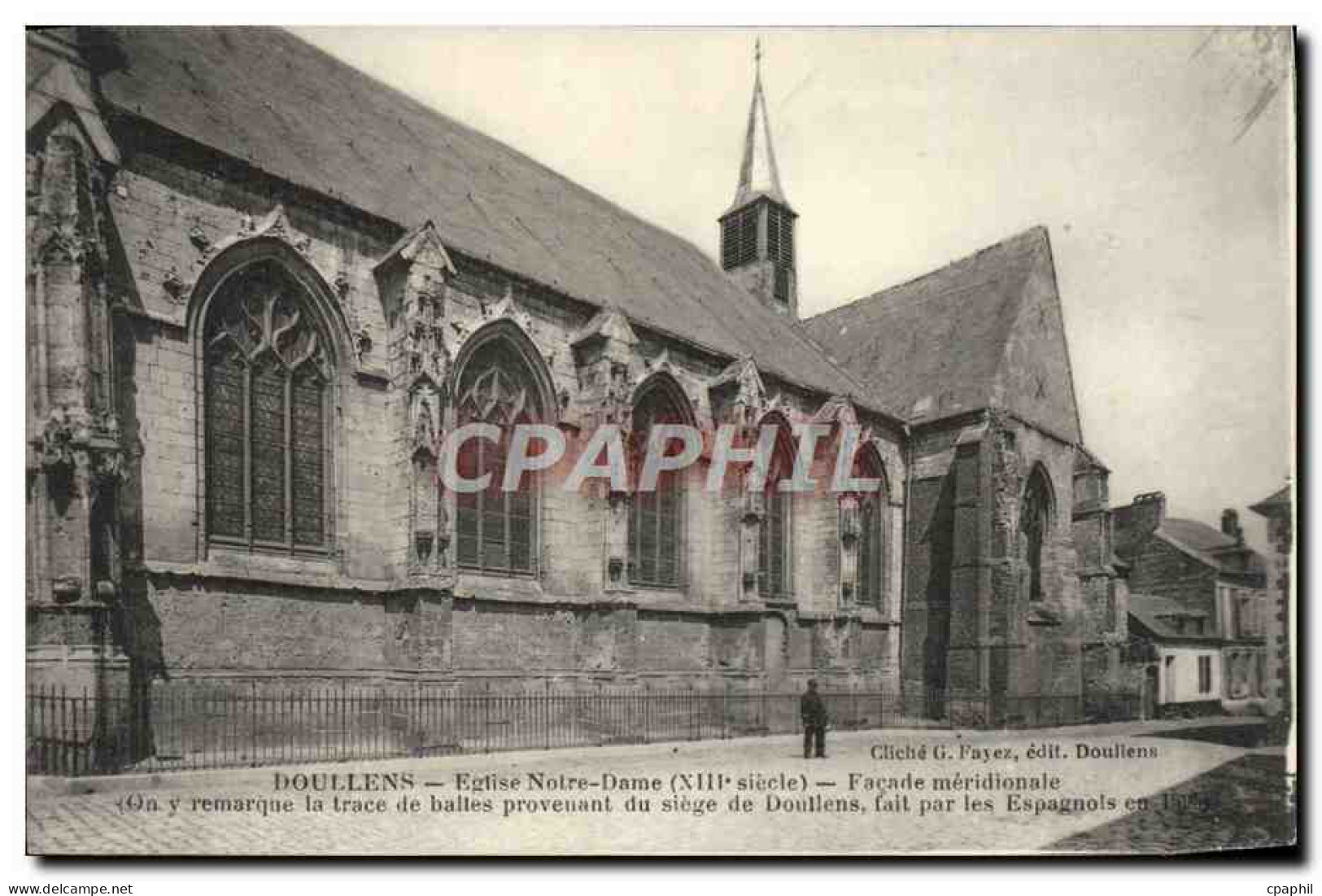 CPA Doullens Eglise Notre Dame Facade meridionale