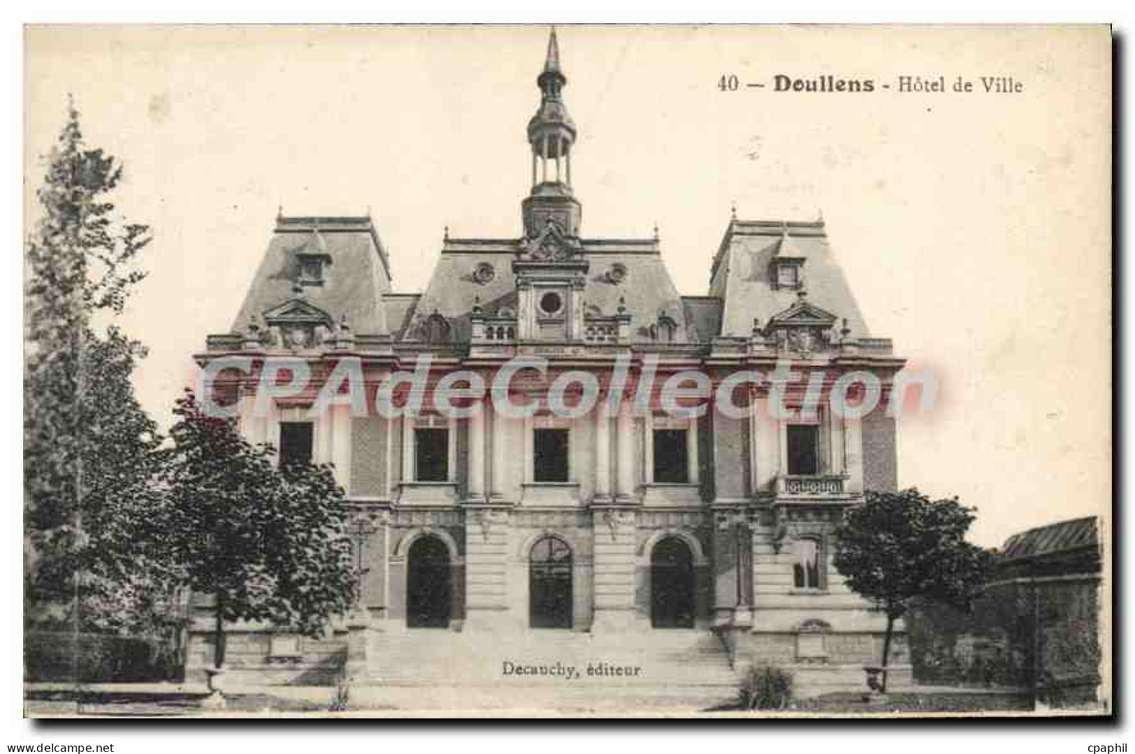 CPA Doullens Hotel de Ville