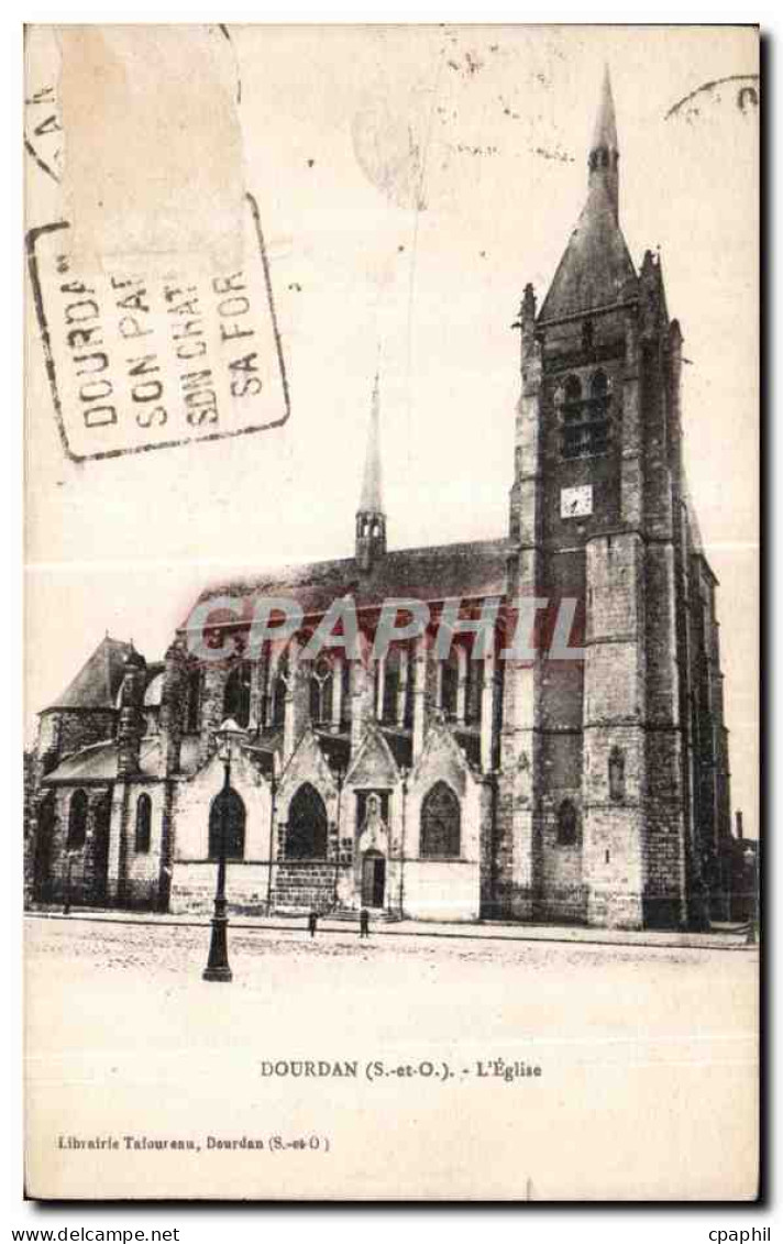 CPA Dourdan L Eglise
