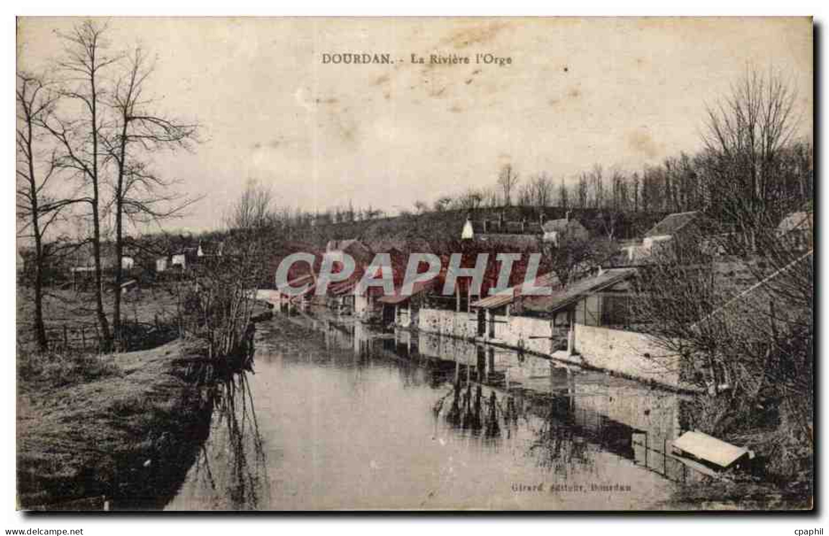 CPA Dourdan La riviere l'Orge