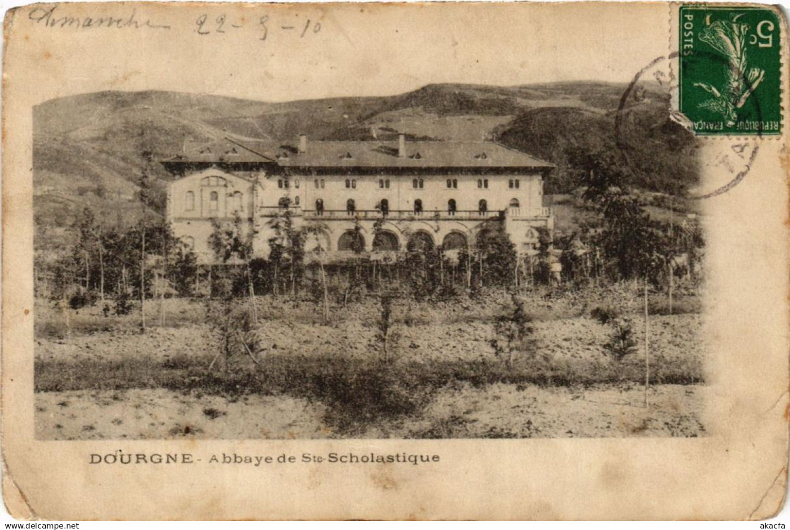CPA DOURGNE Abbaye de Ste-SCHLOASTIQUE (615113)