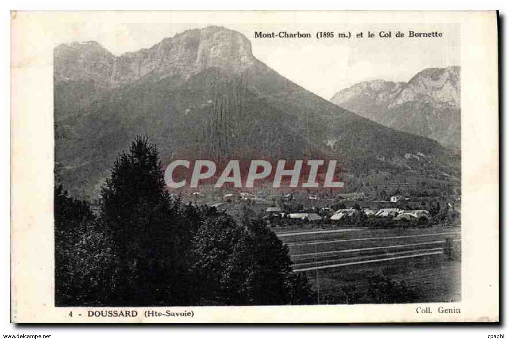 CPA Doussard Hte Savoie Mont Charbon et le col de Bornette