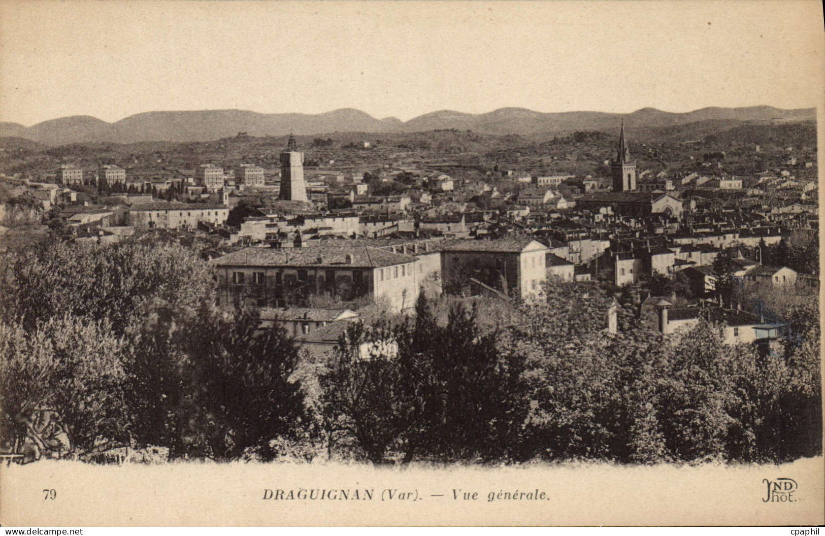 CPA Draguignan Var Vue generale