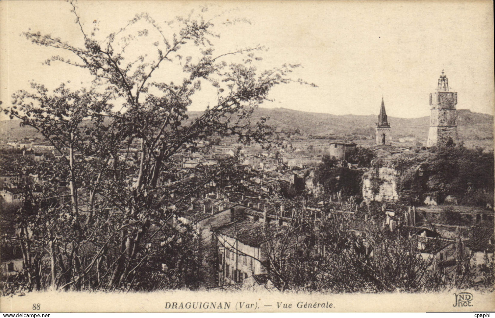 CPA Draguignan Var Vue Generale