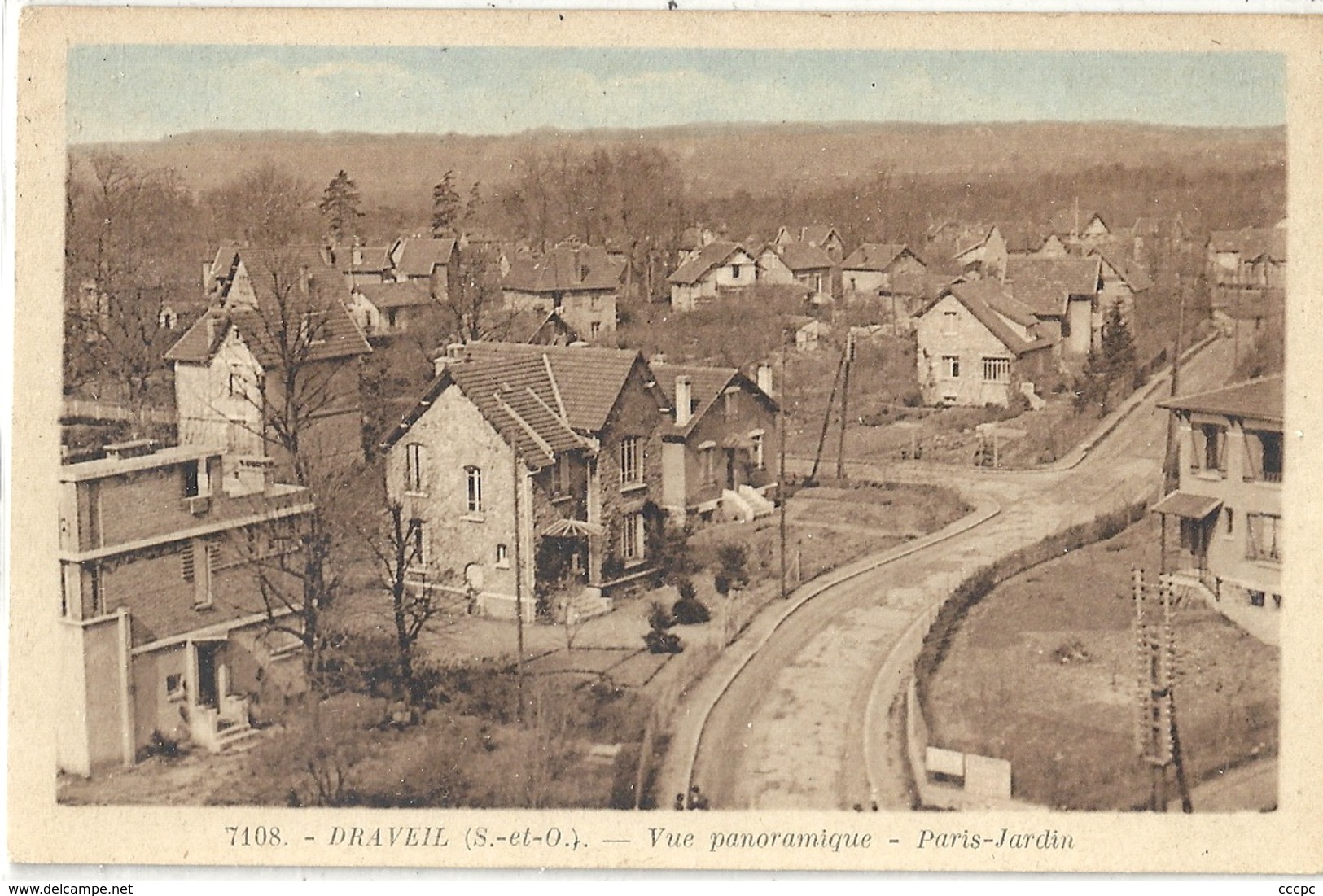CPA Draveil vue panoramique Paris-Jardin