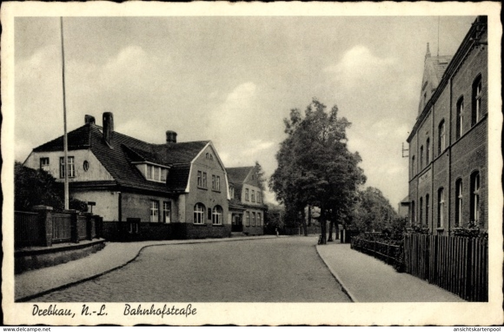 CPA Drebkau in der Niederlausitz, Bahnhofstraße