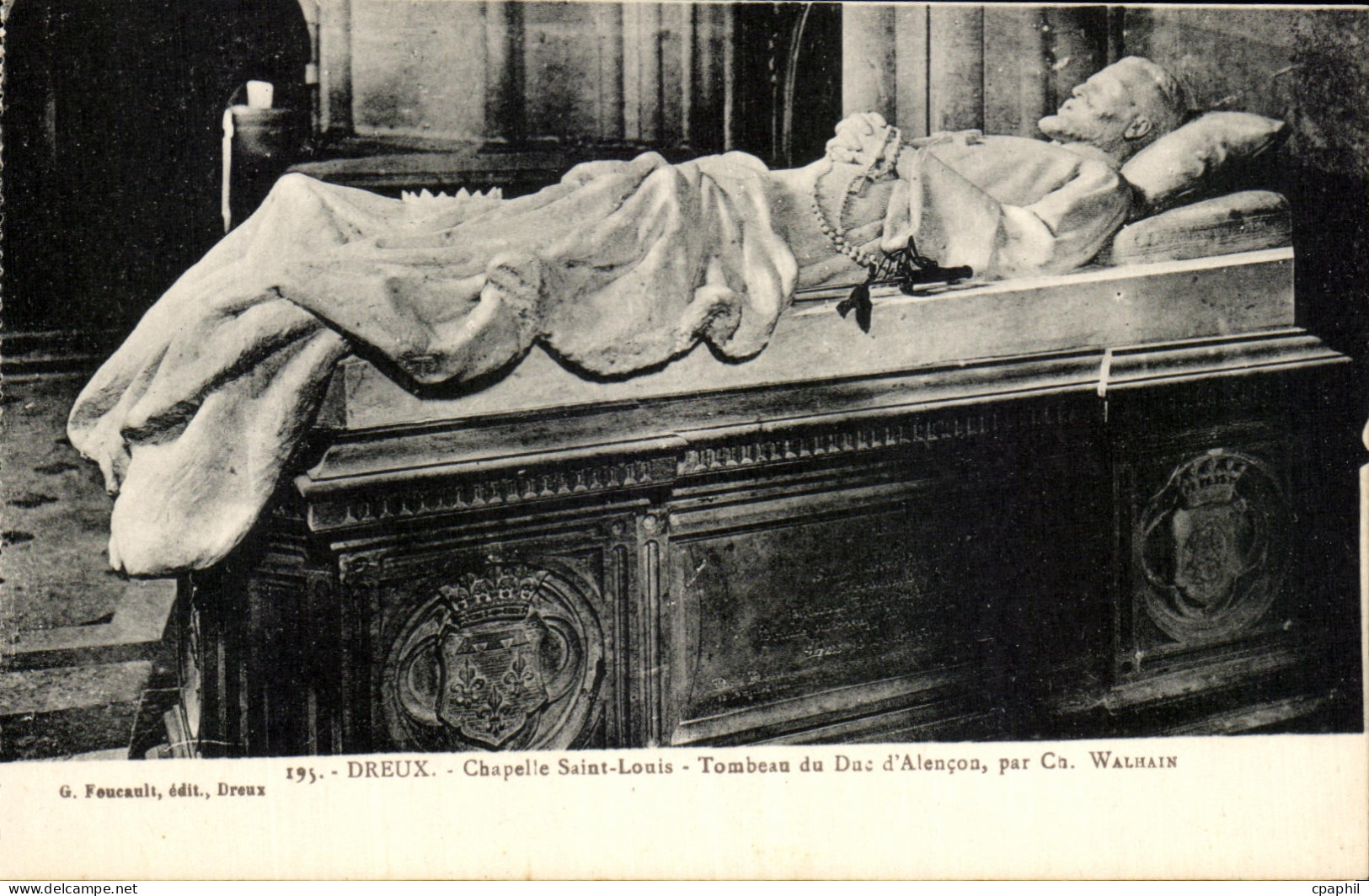 CPA Dreux Chapelle Saint Louis Tombeau du Duc d'Alencon par Walhain