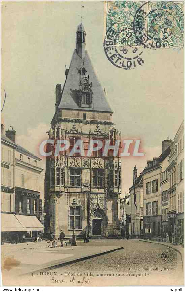 CPA Dreux Hotel de Ville