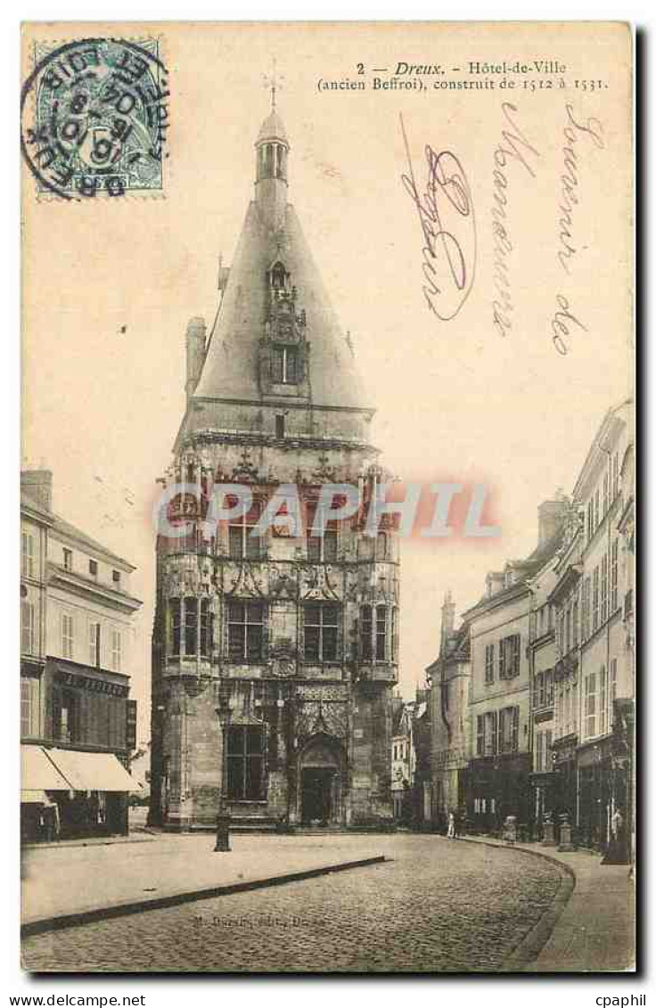 CPA Dreux Hotel de Ville
