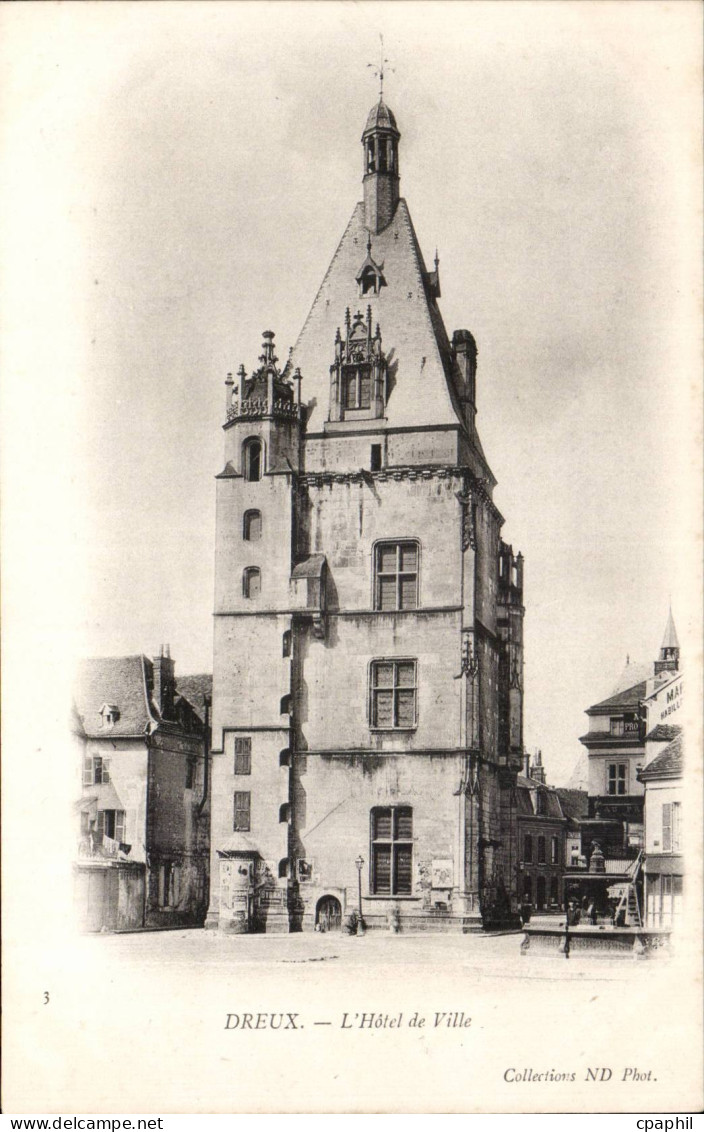 CPA Dreux Hotel de ville