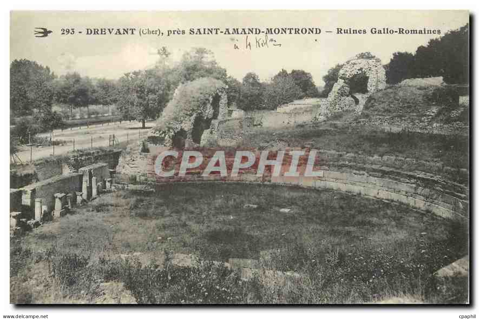 CPA Drevant Cher pres Saint Amand Montrond Ruines Gallo-Romaines