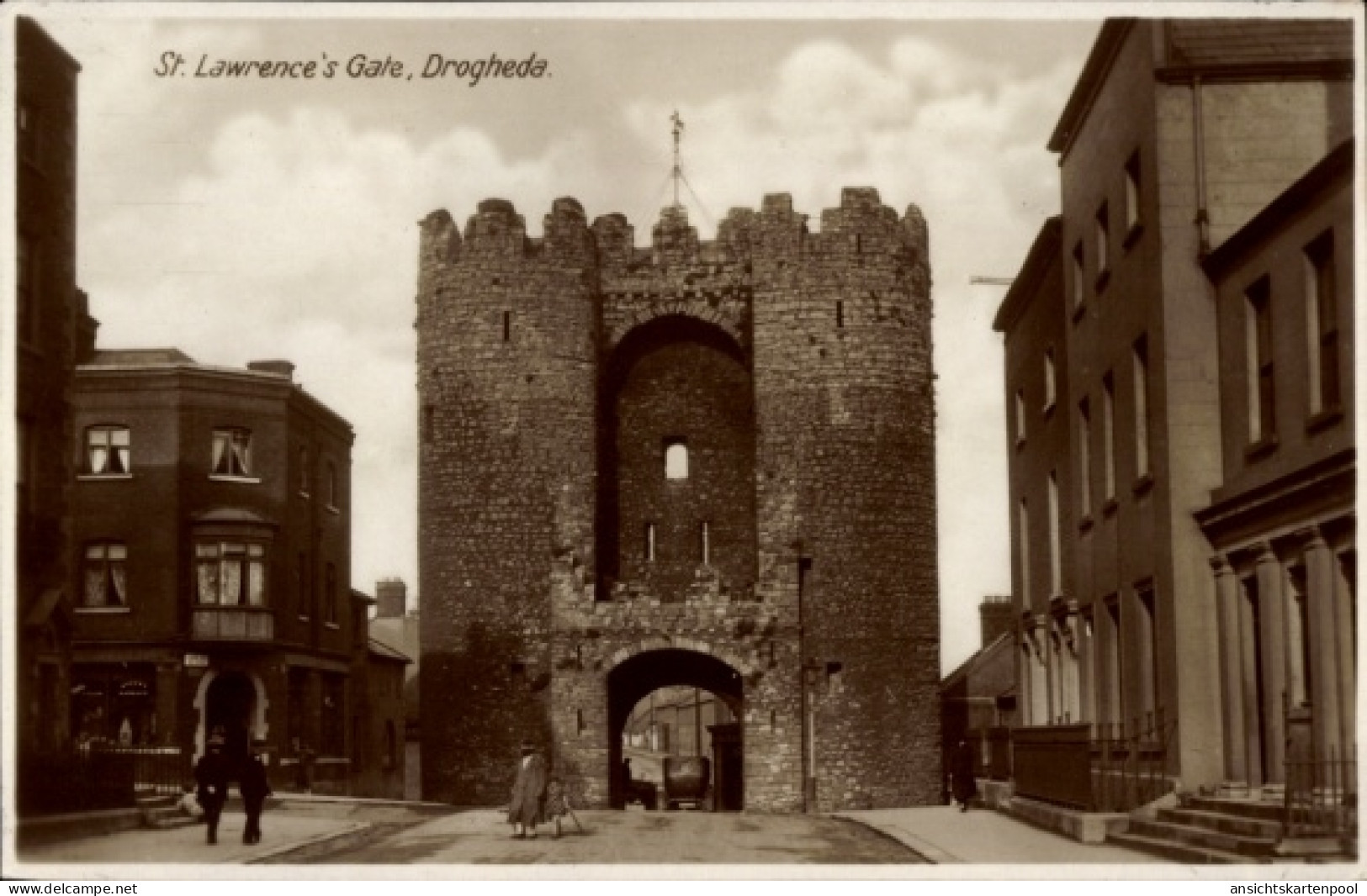 CPA Drogheda County Meath Irland, St. Lawrence's Gate